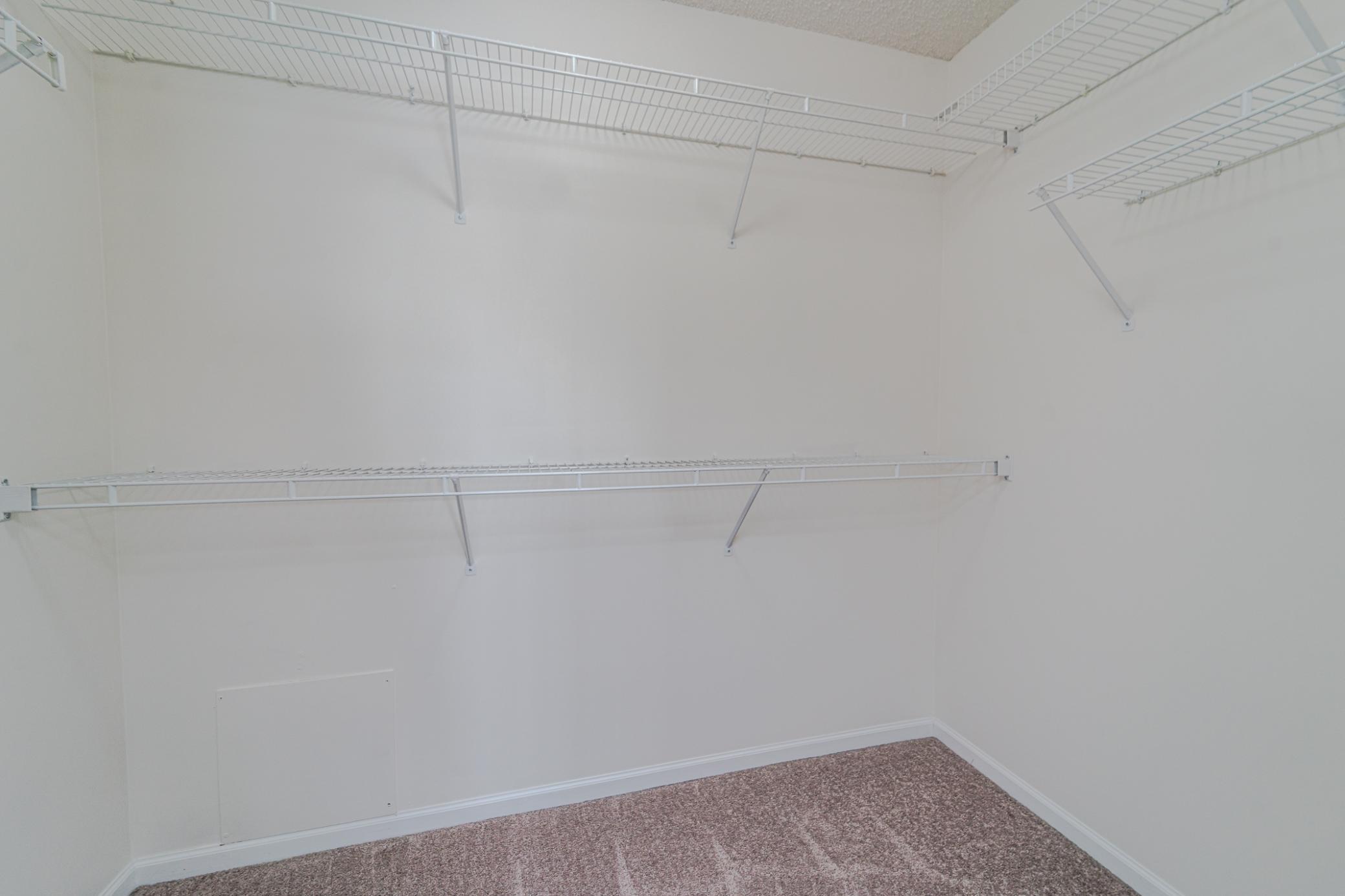 Bedroom walk-in closet.