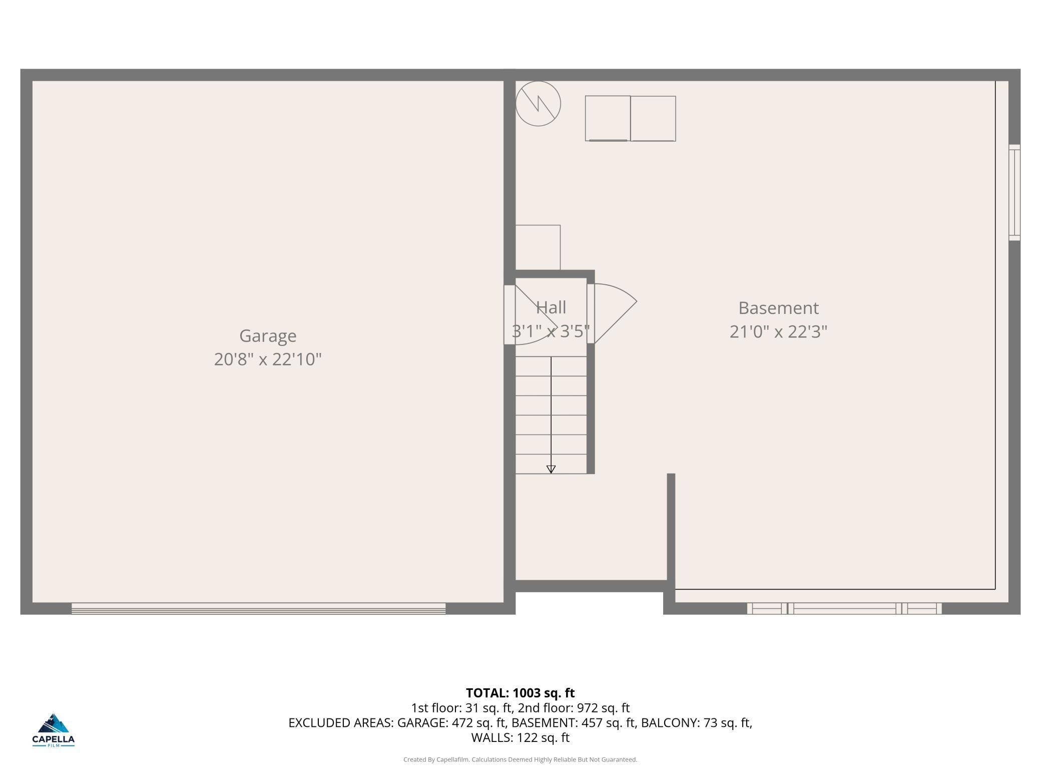 Lower level floor plans (unfinished basement roughed in for bathroom and can have extra bedroom and family room)