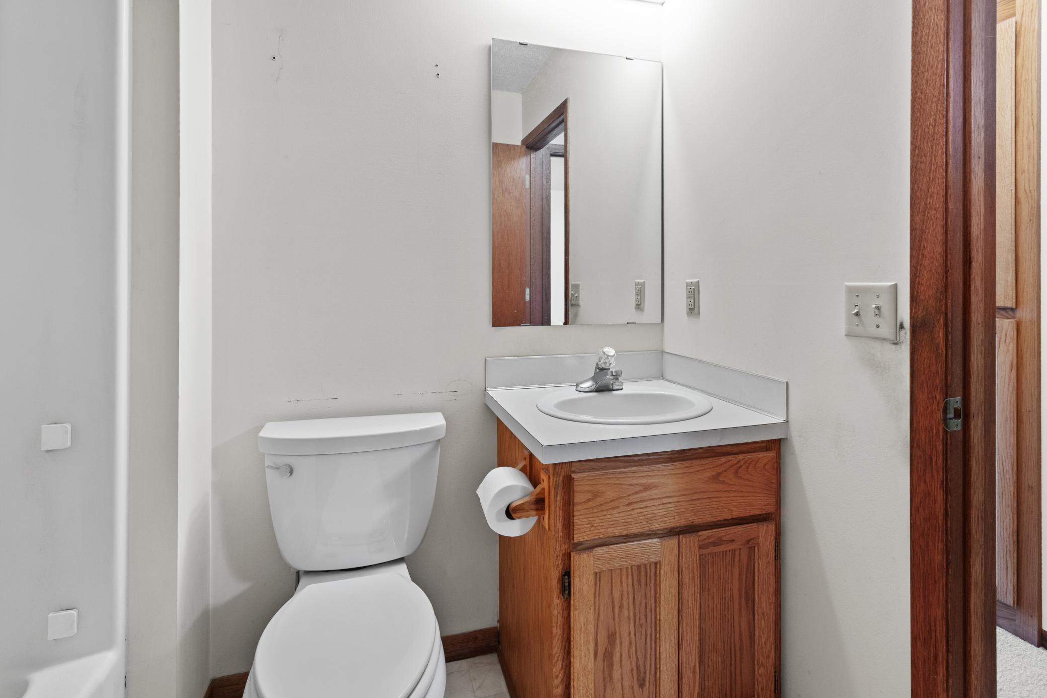 Main level: full bathroom