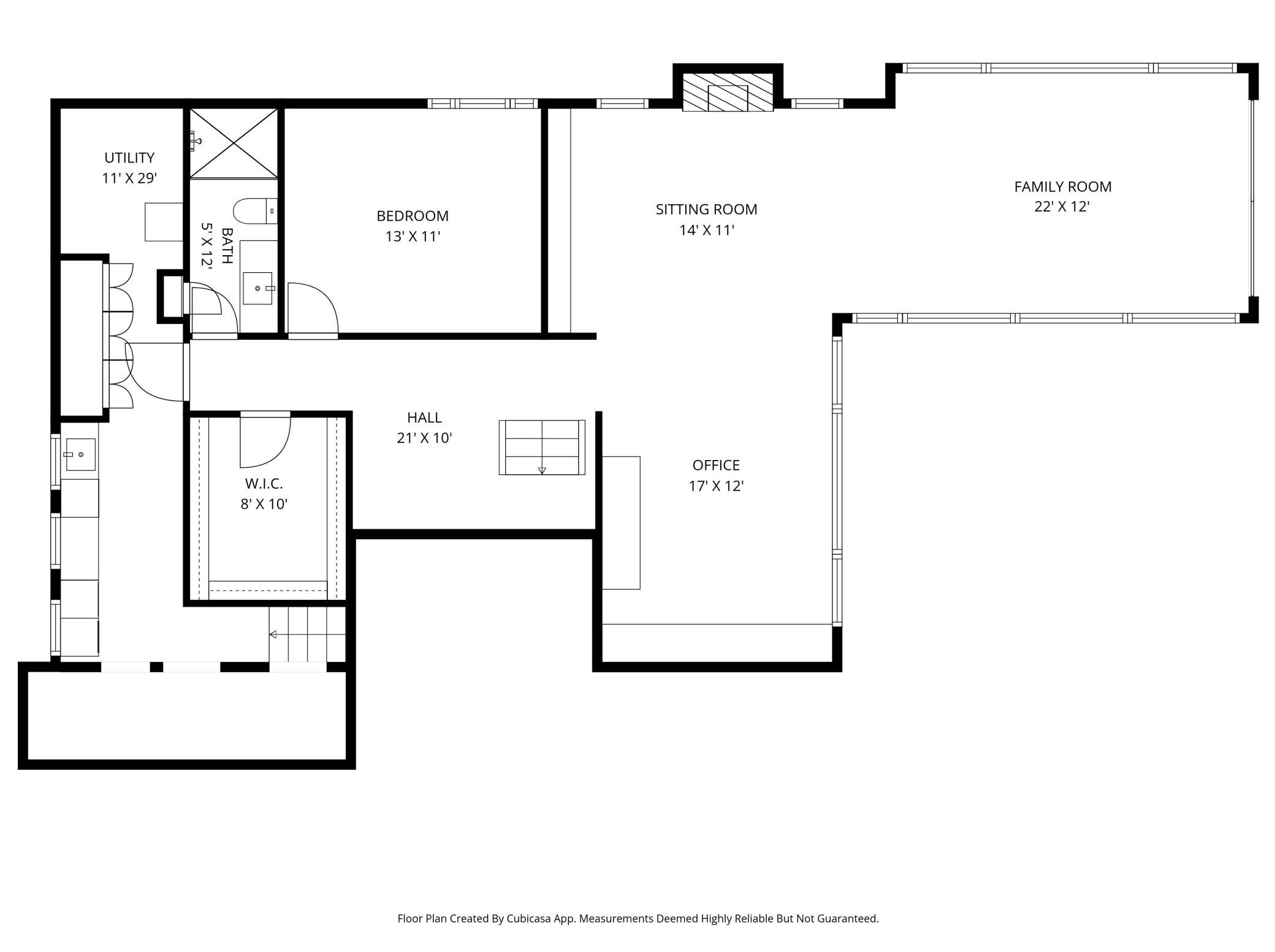 Lower Level Floor Plan - 1,410 fin sq ft