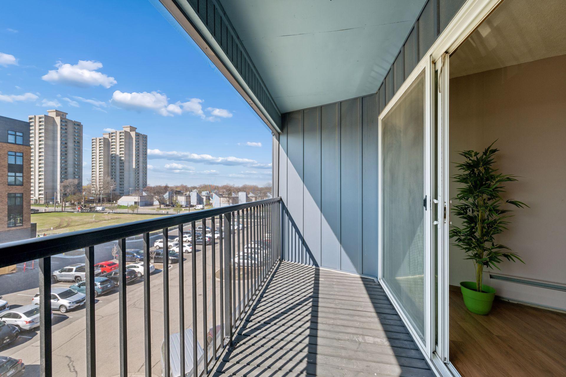 West facing view from balcony,