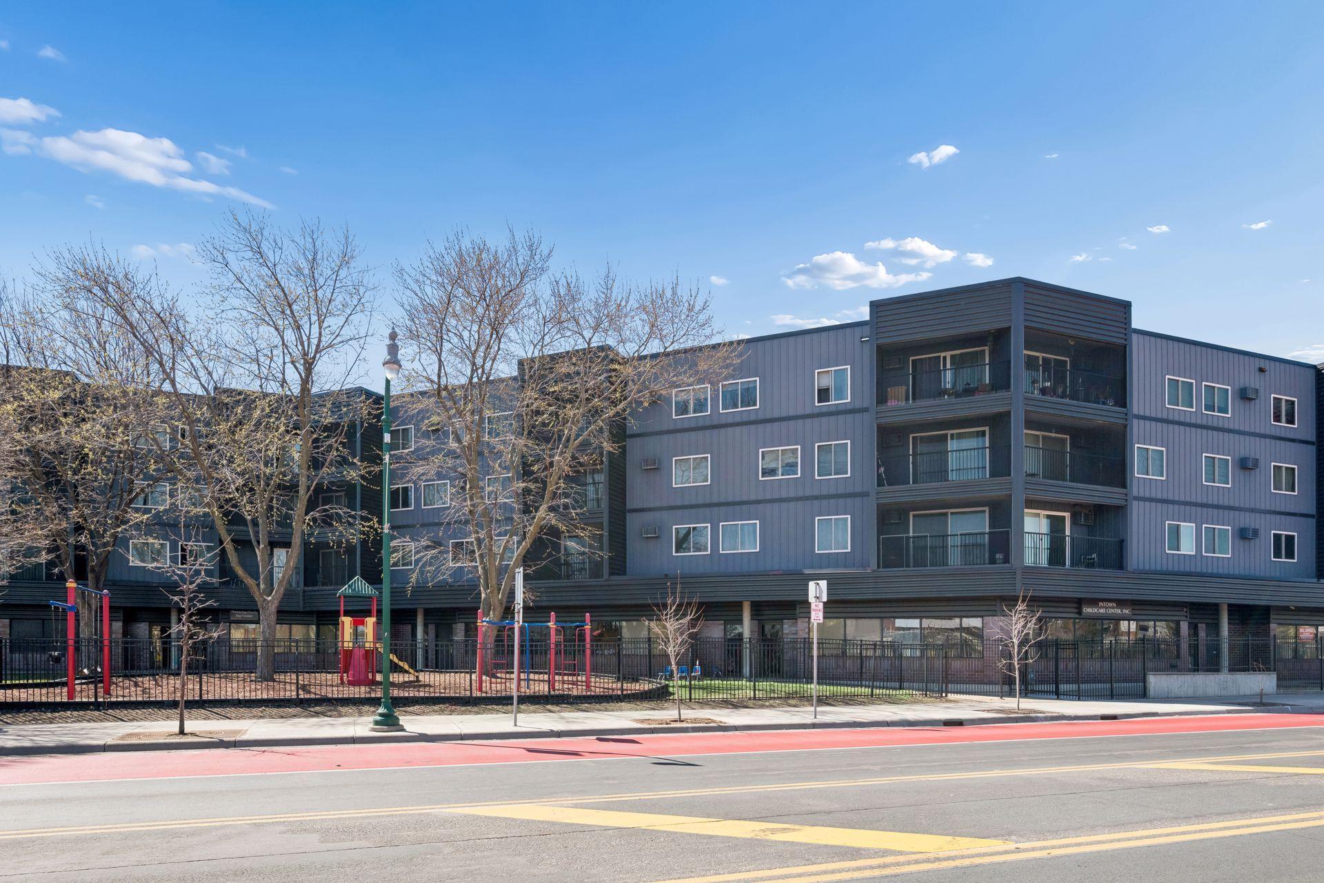 North side of building faces Lake Street, Your unit faces south!