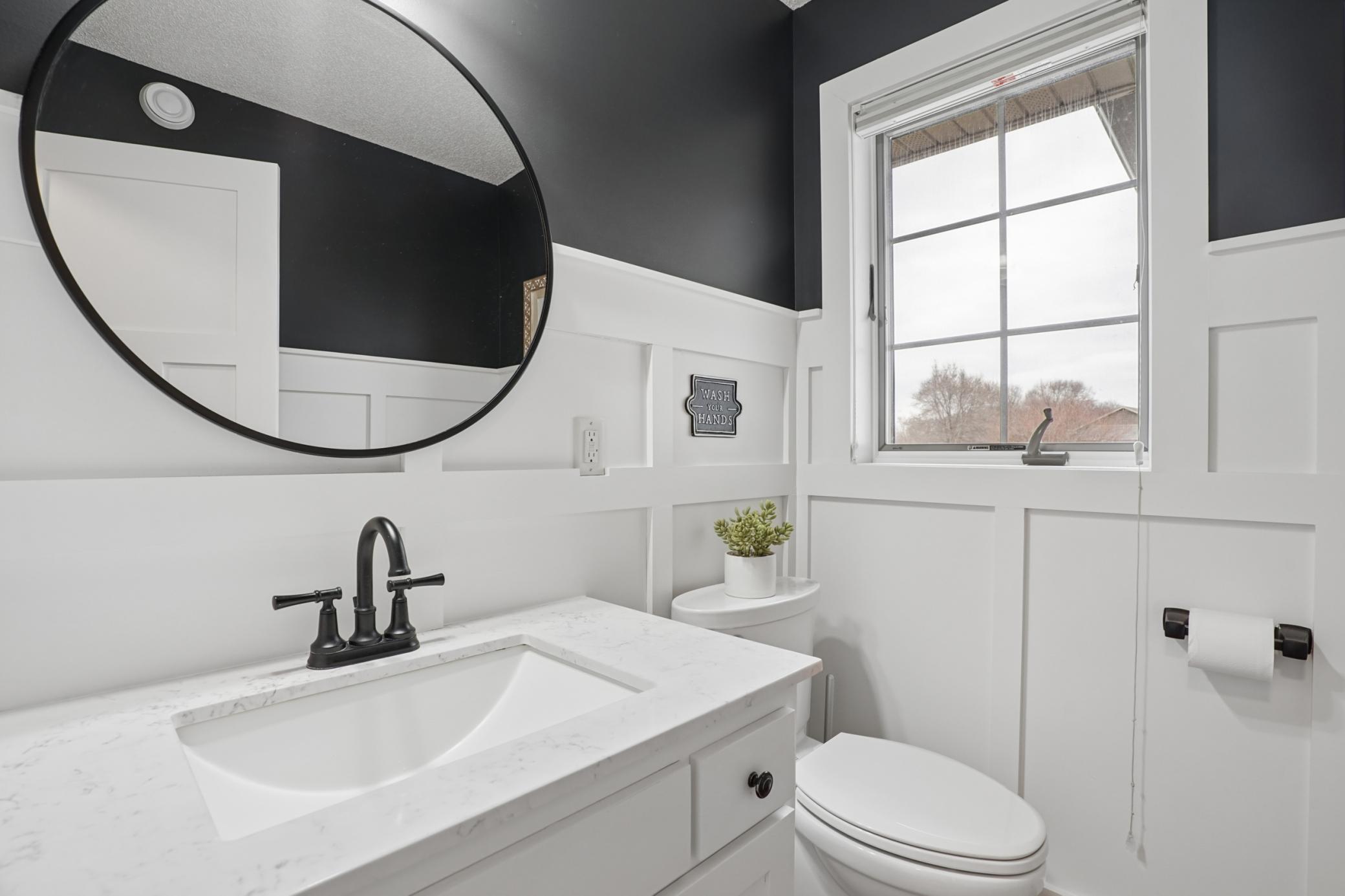 Main floor 1/2 bath .... SO cute!