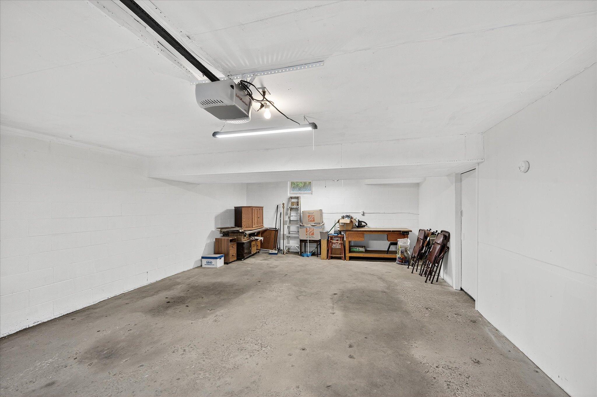 Two car attached garage...