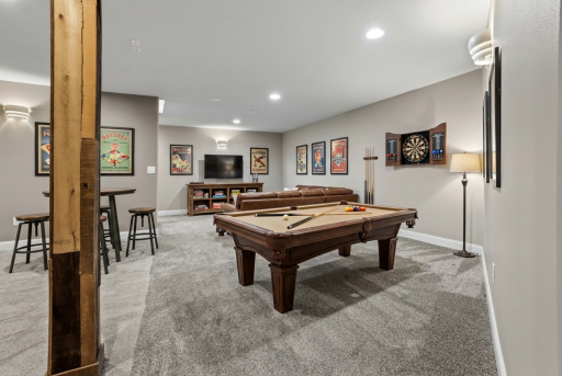 Virtually Staged - Lower Level Family Room