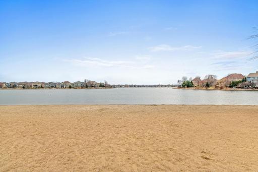 The community beach will look warm and inviting soon!