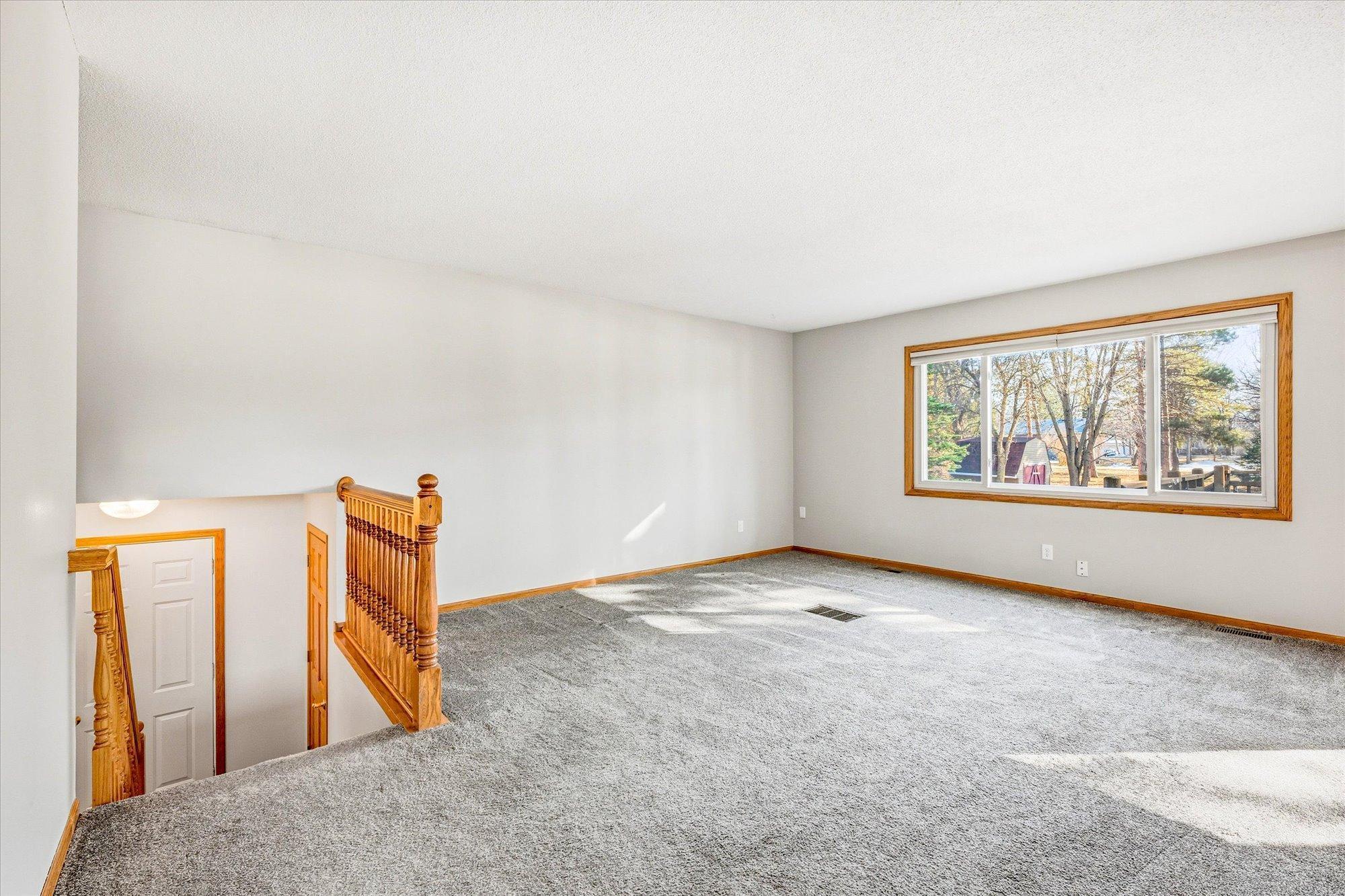 Large Living room with a Large Window with great views