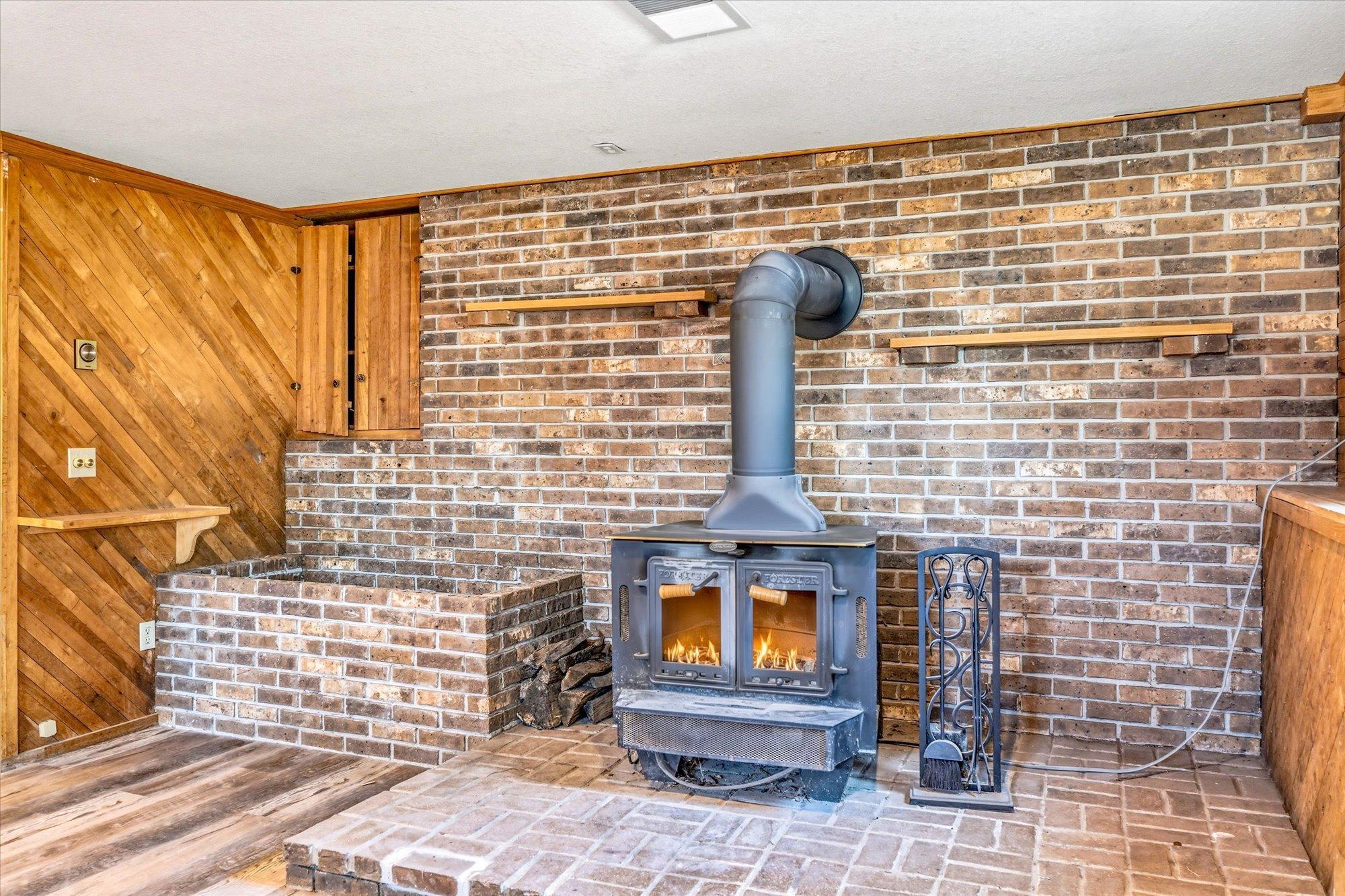 Cozy up on warm evenings or save money and heat the home