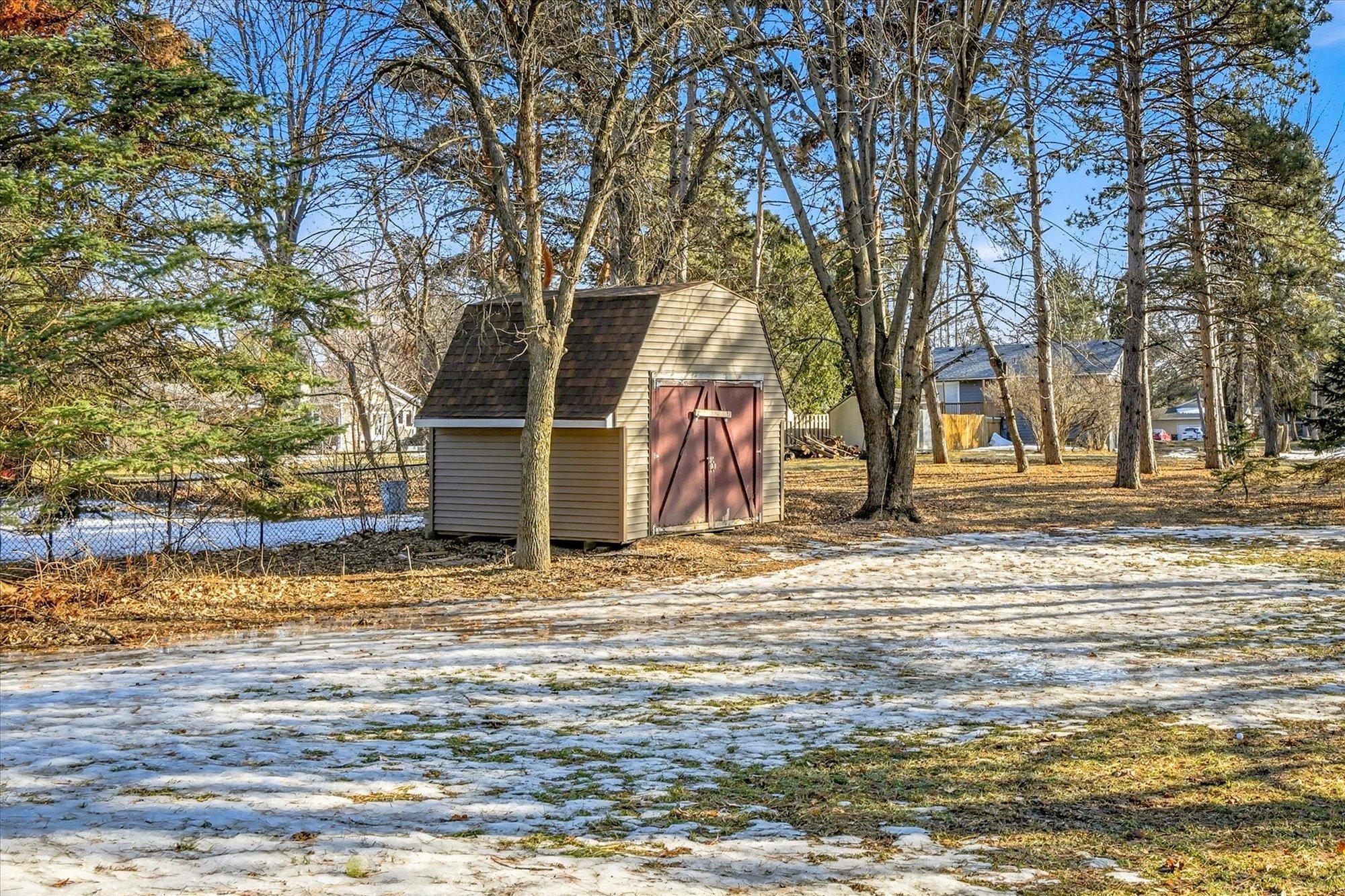 Shed will stay with the property for all your storage needs