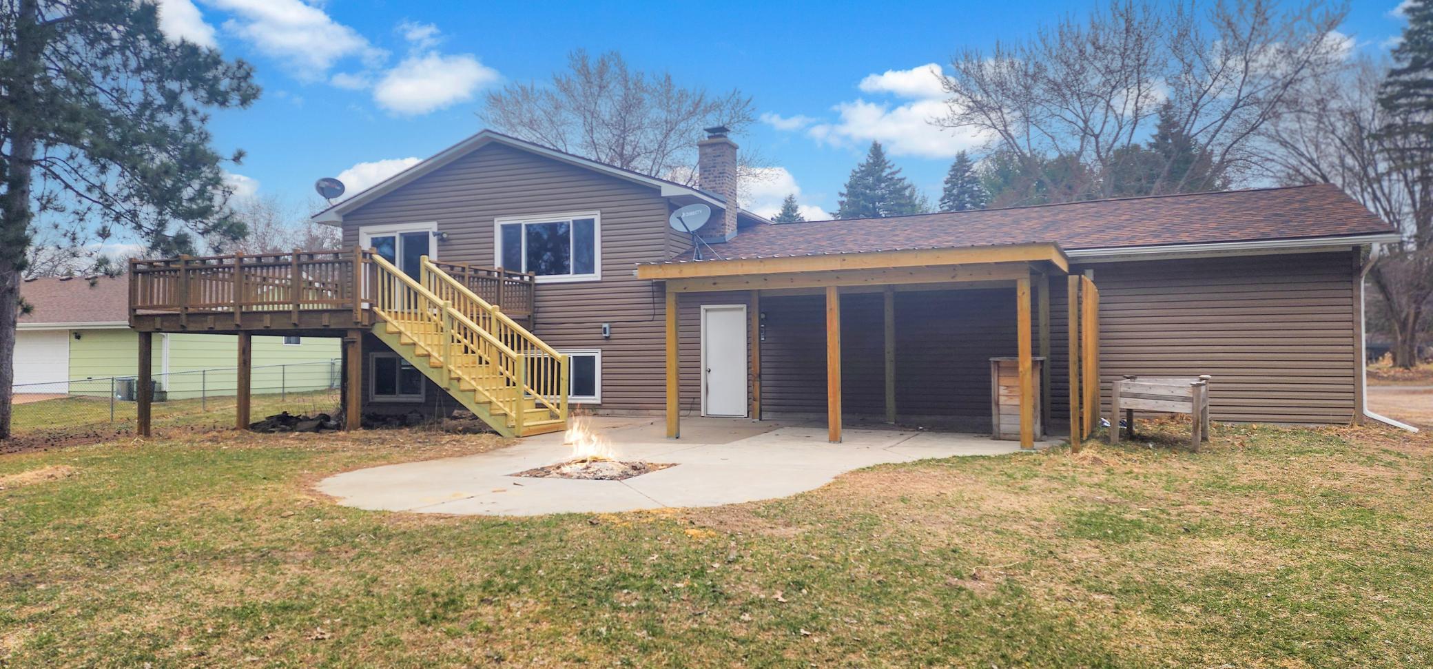New Stairs and a nice concrete patio