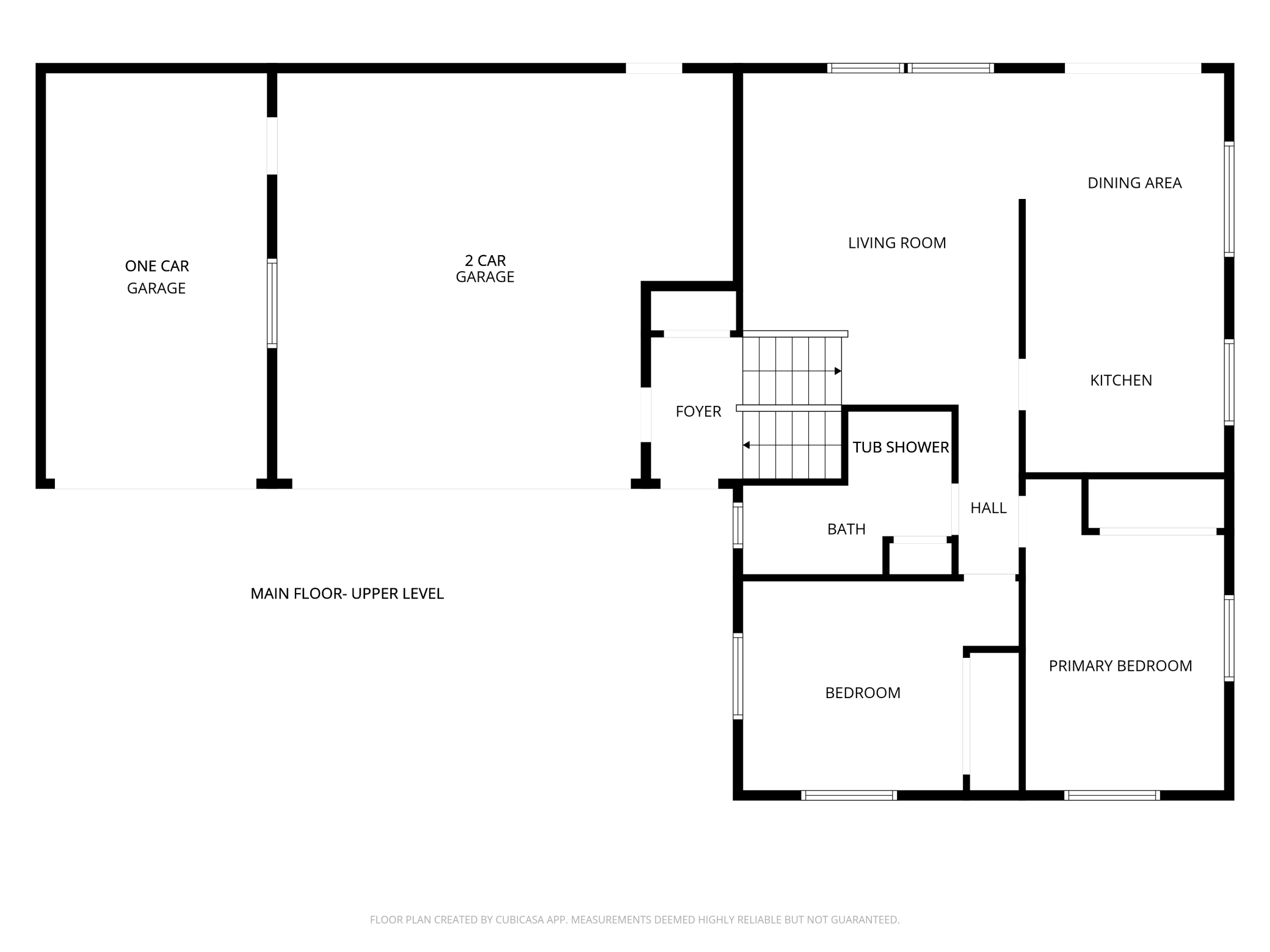 Garage and Upper level- Main floor