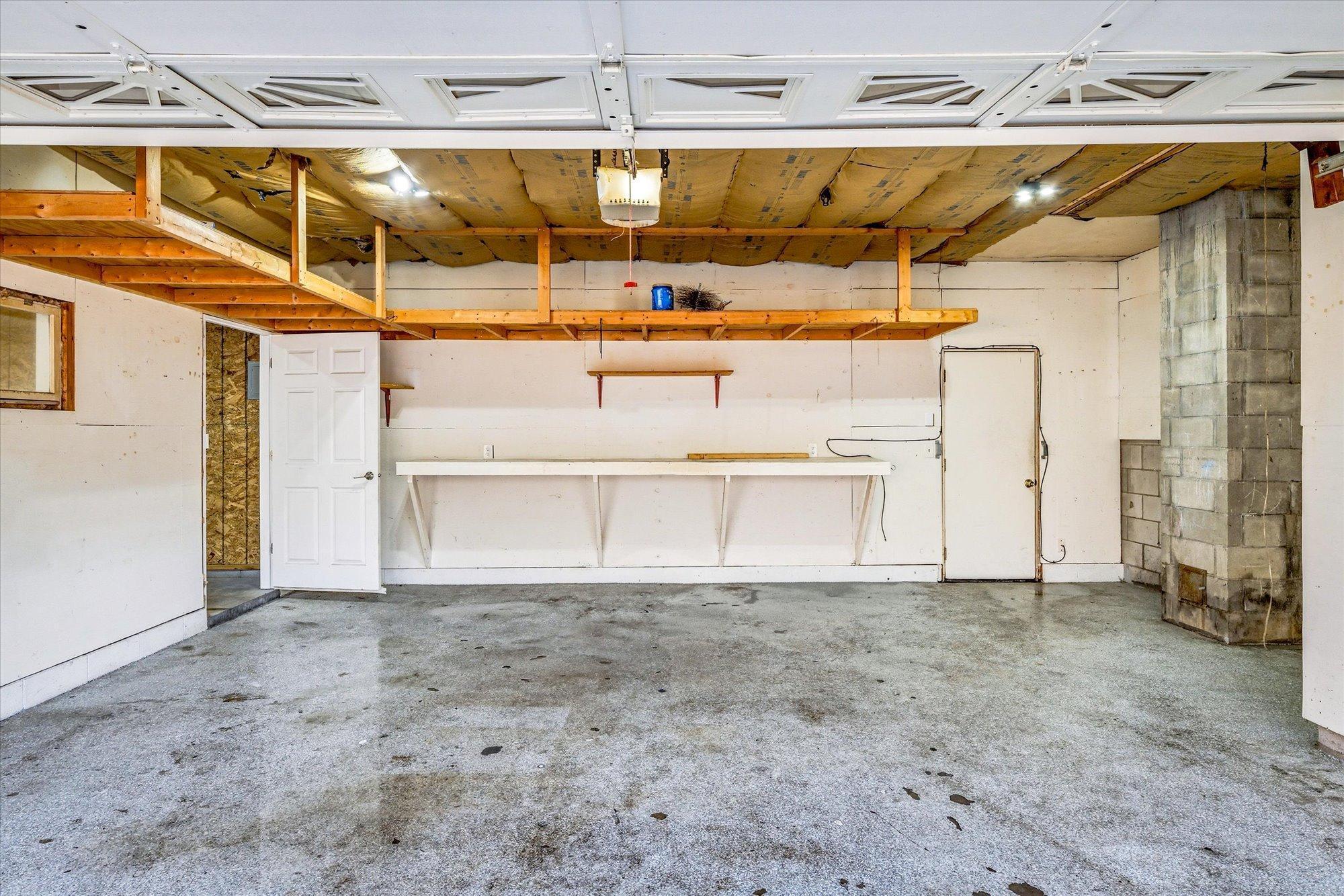 2 Car Insulated Garage with storage