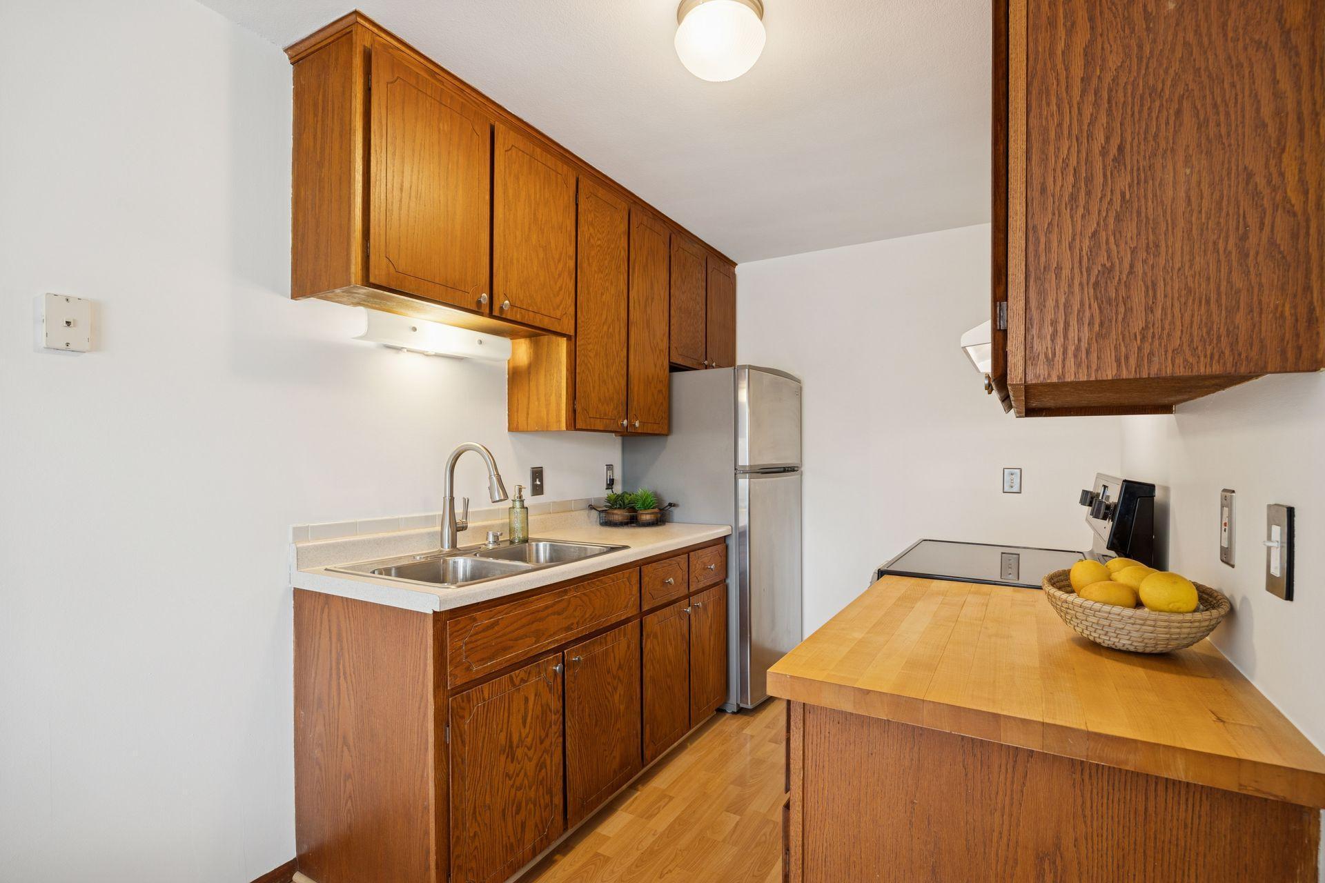 Storage, storage, storage! This kitchen is packed with cabinets so you can stay organized without sacrificing counter space.