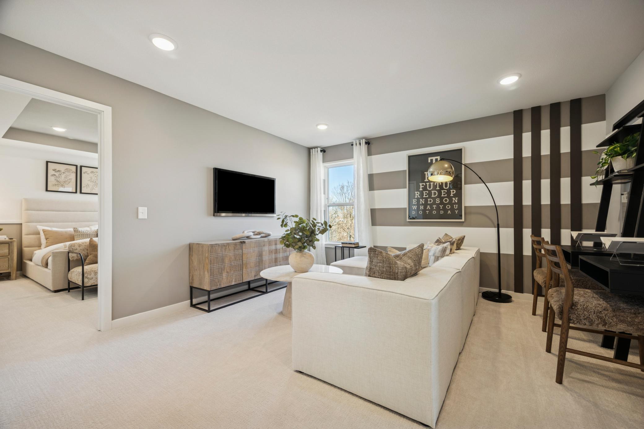 Welcome to the loft! Generously sized and the perfect space to start and end your day!