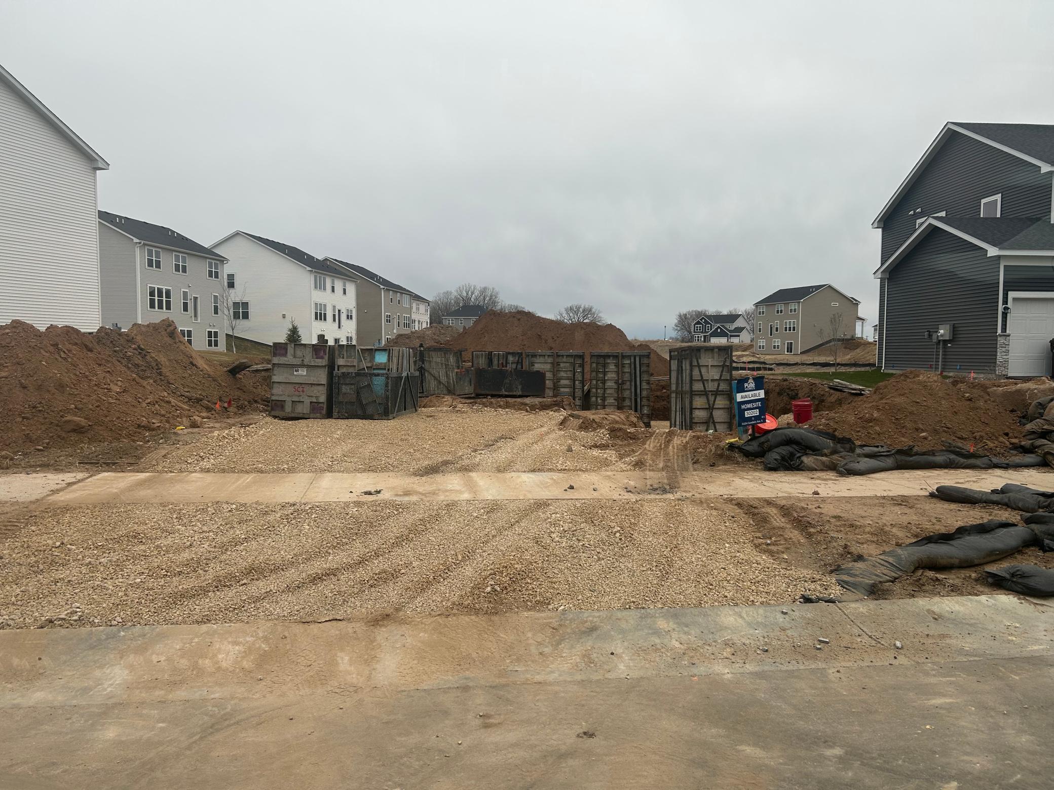 Home has just dug for a July completion!