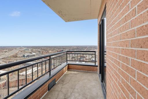 Private balcony with beautiful views