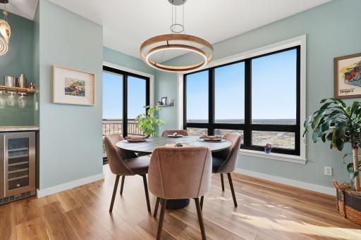 Enjoy your morning coffee with a view