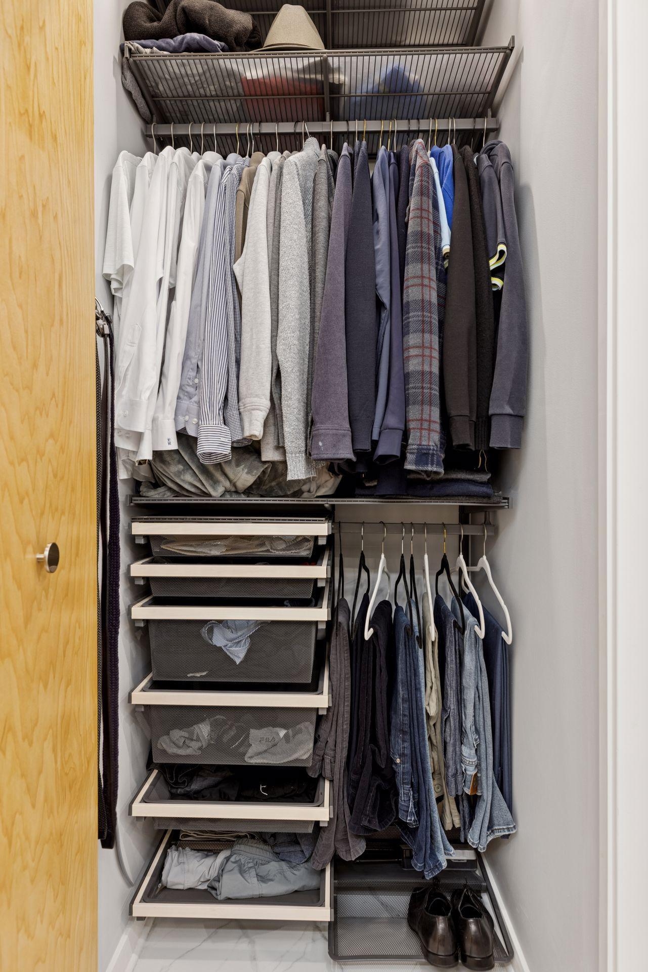 Bonus second closet in bathroom to round out this completely curated and modern living space!