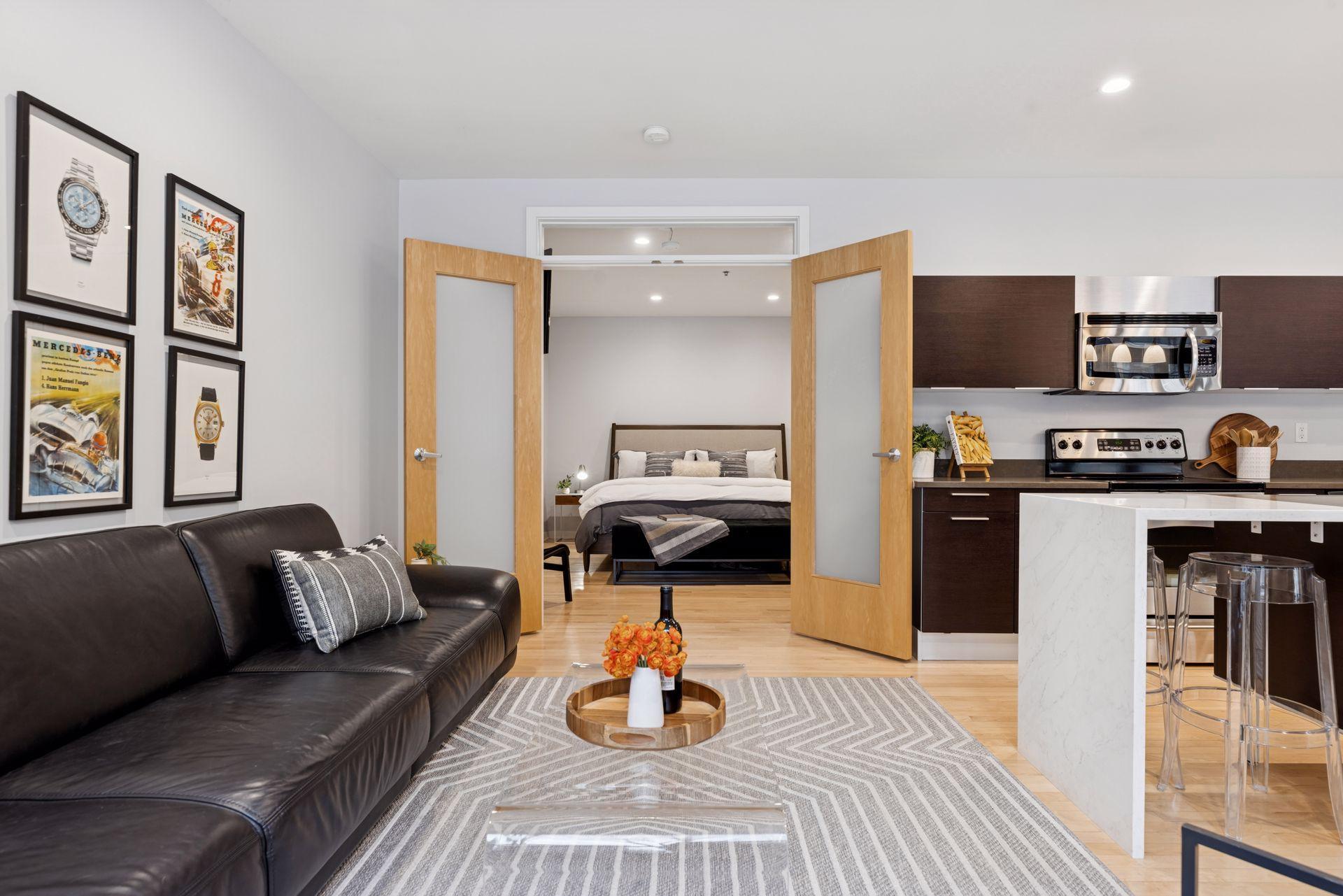 French doors to primary