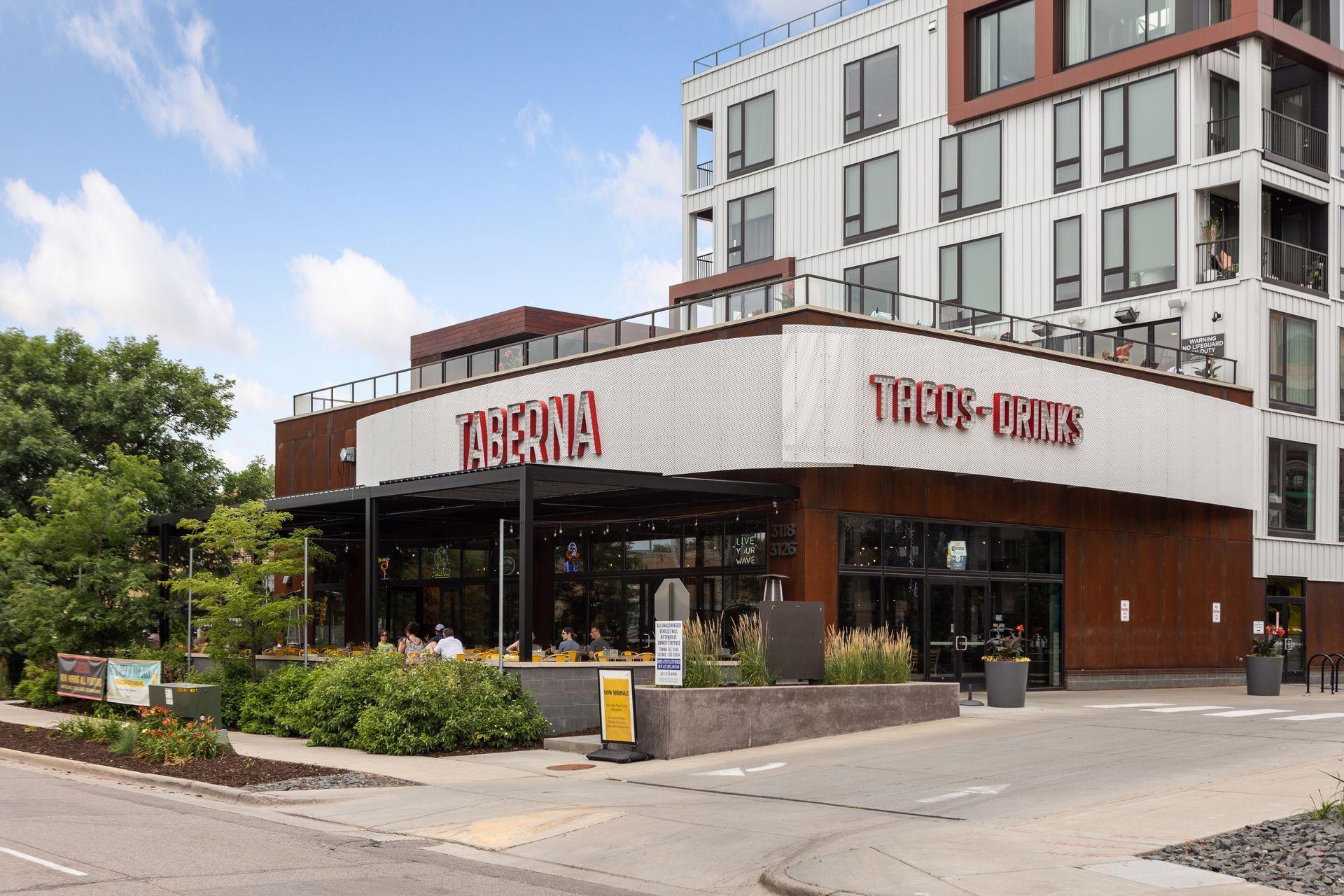 Taberna just outside the doors!