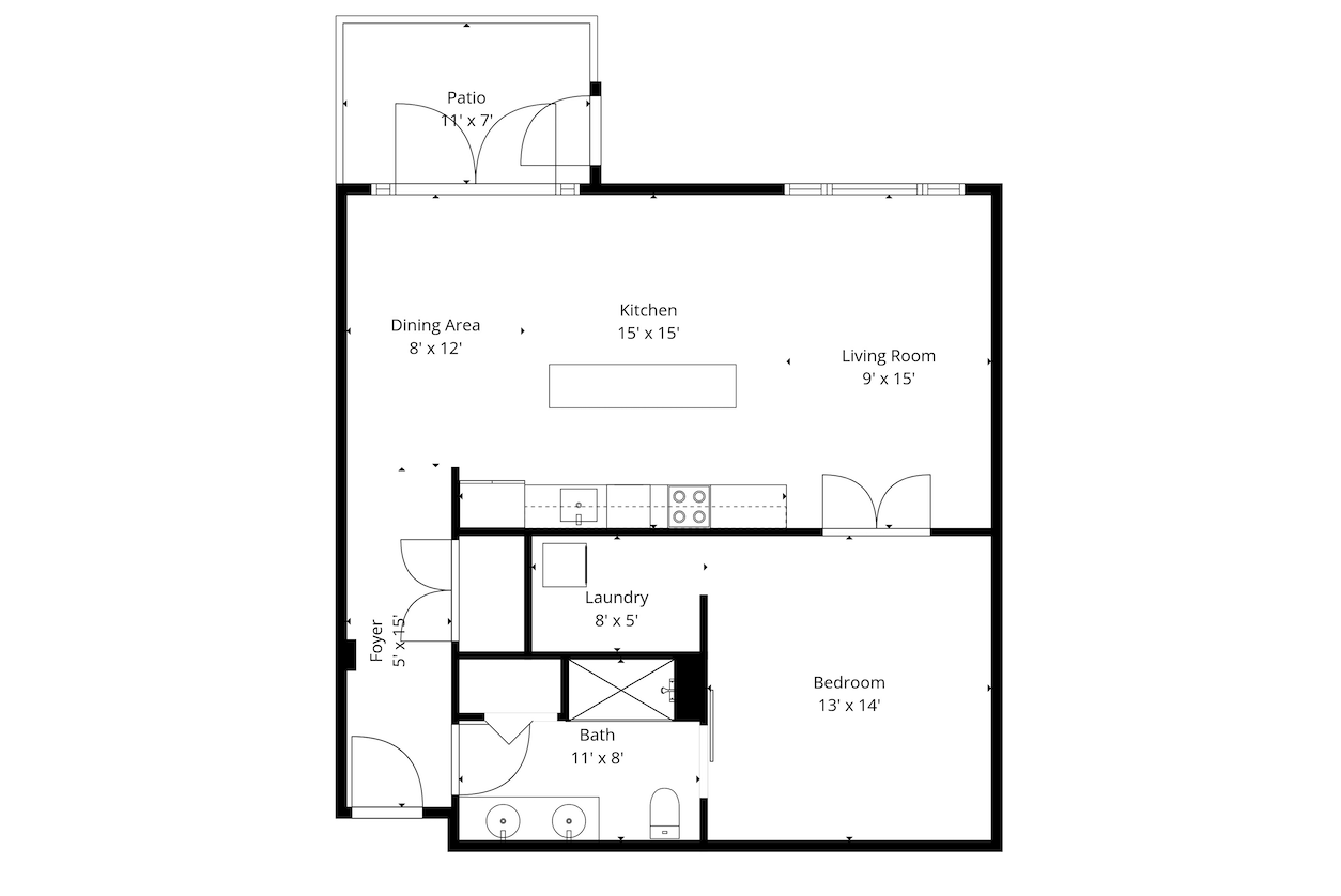 Floor Plan_3116 W Lake Street #117, Minneapolis, MN 55416