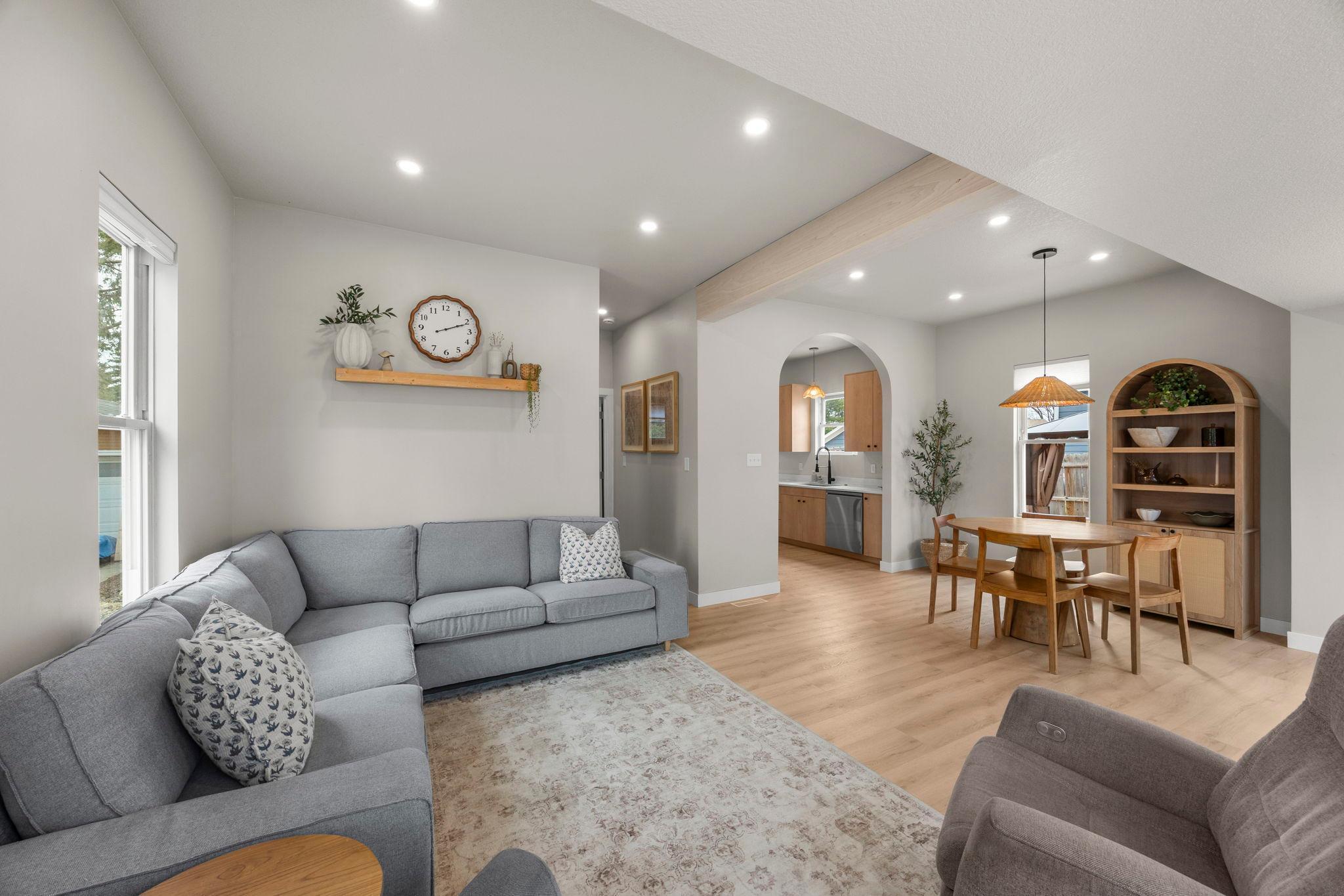 Fully remodeled in 2025, the home showcases all-new finishes and a fresh, modern design throughout.