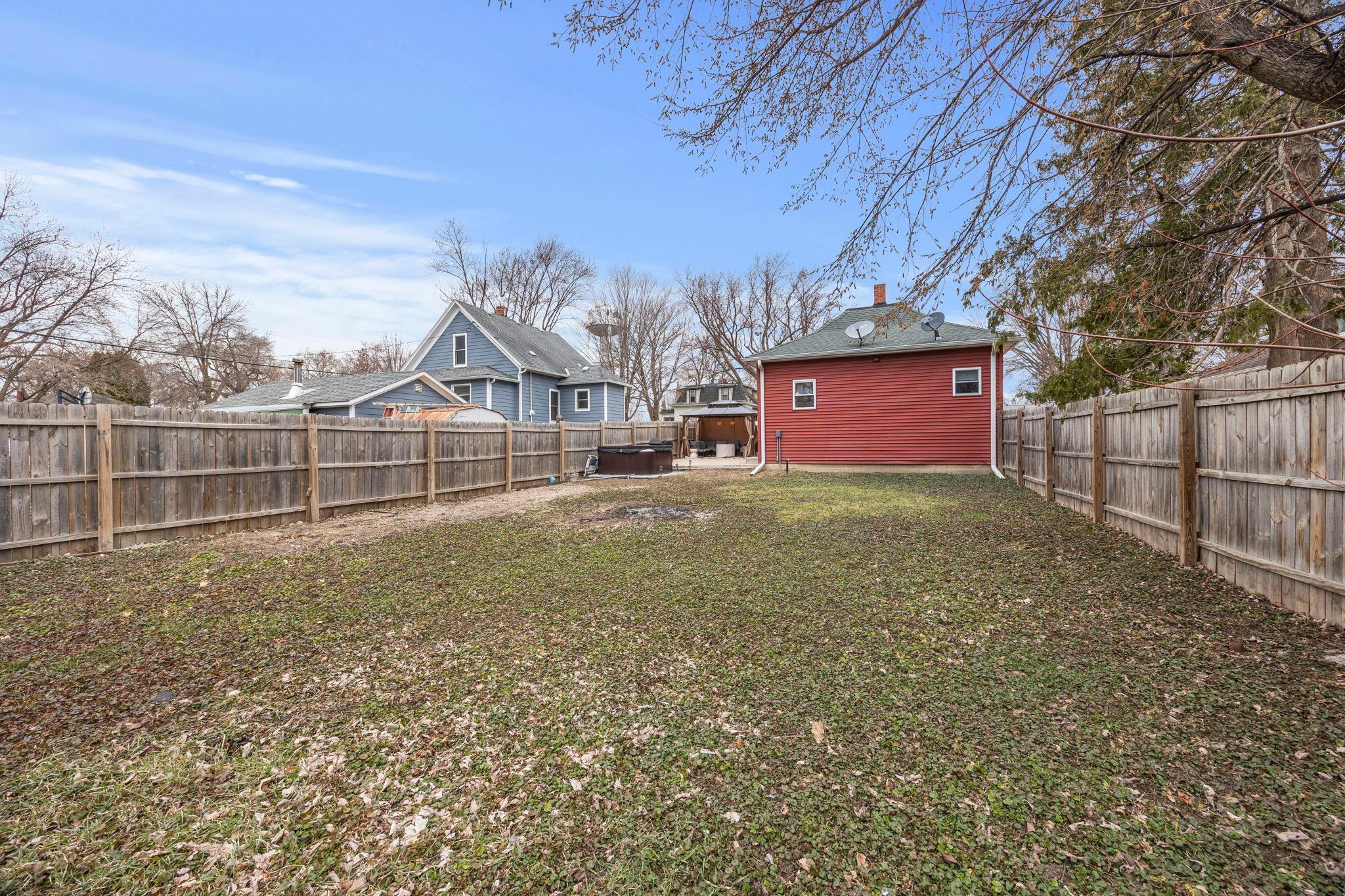 A standout feature of this home is the fully fenced backyard.