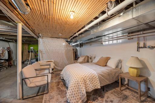 The full basement offers excellent potential to add additional bedrooms and a future bathroom.