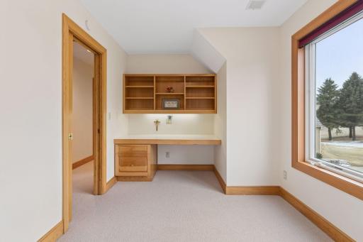 A hobby room is the perfect homework nook or space for you to set up your arts and crafts.