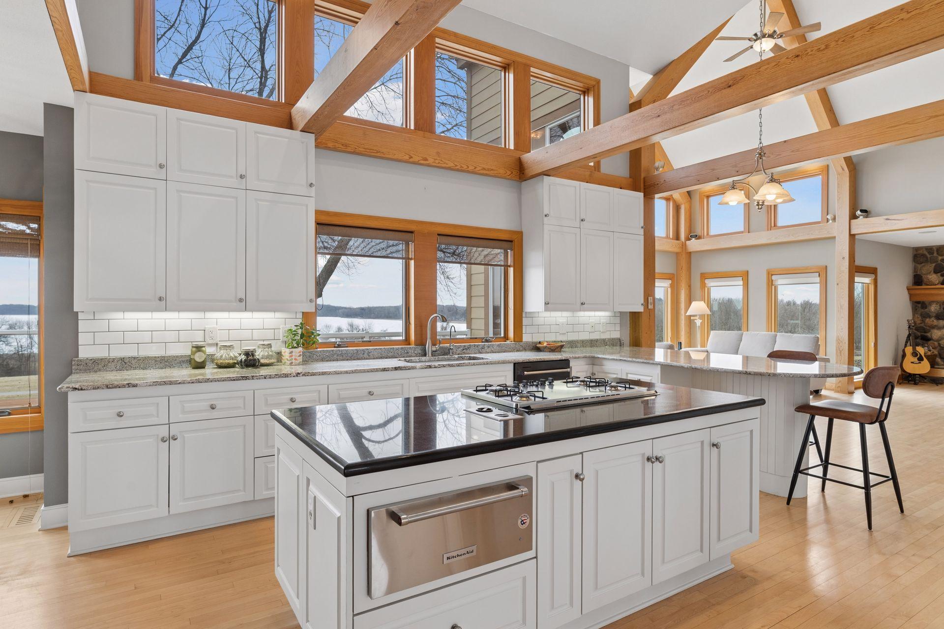 bright and open, this is sure to become everyone's favorite gathering place.