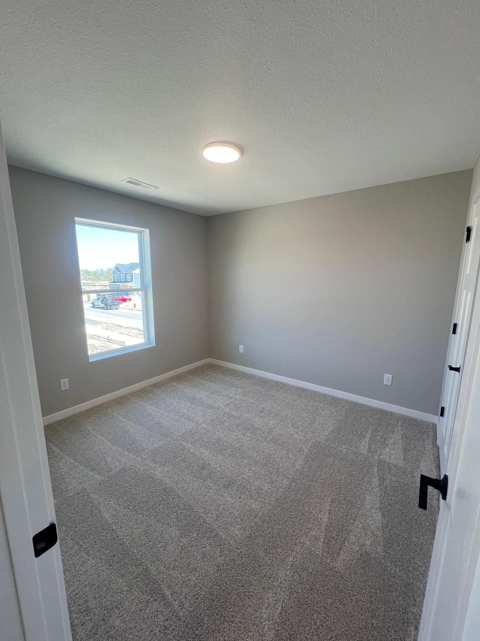 Bright and airy bedroom with walk in closet