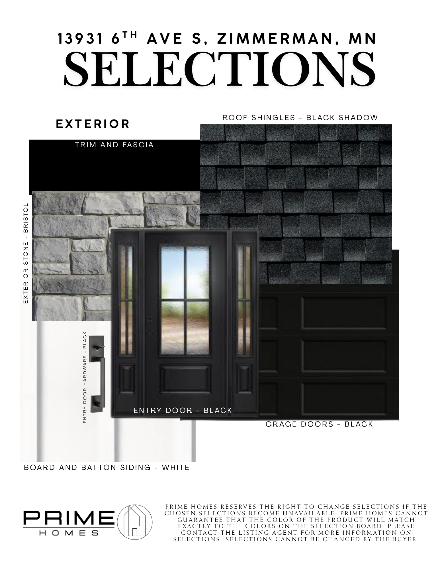 Exterior Selections
