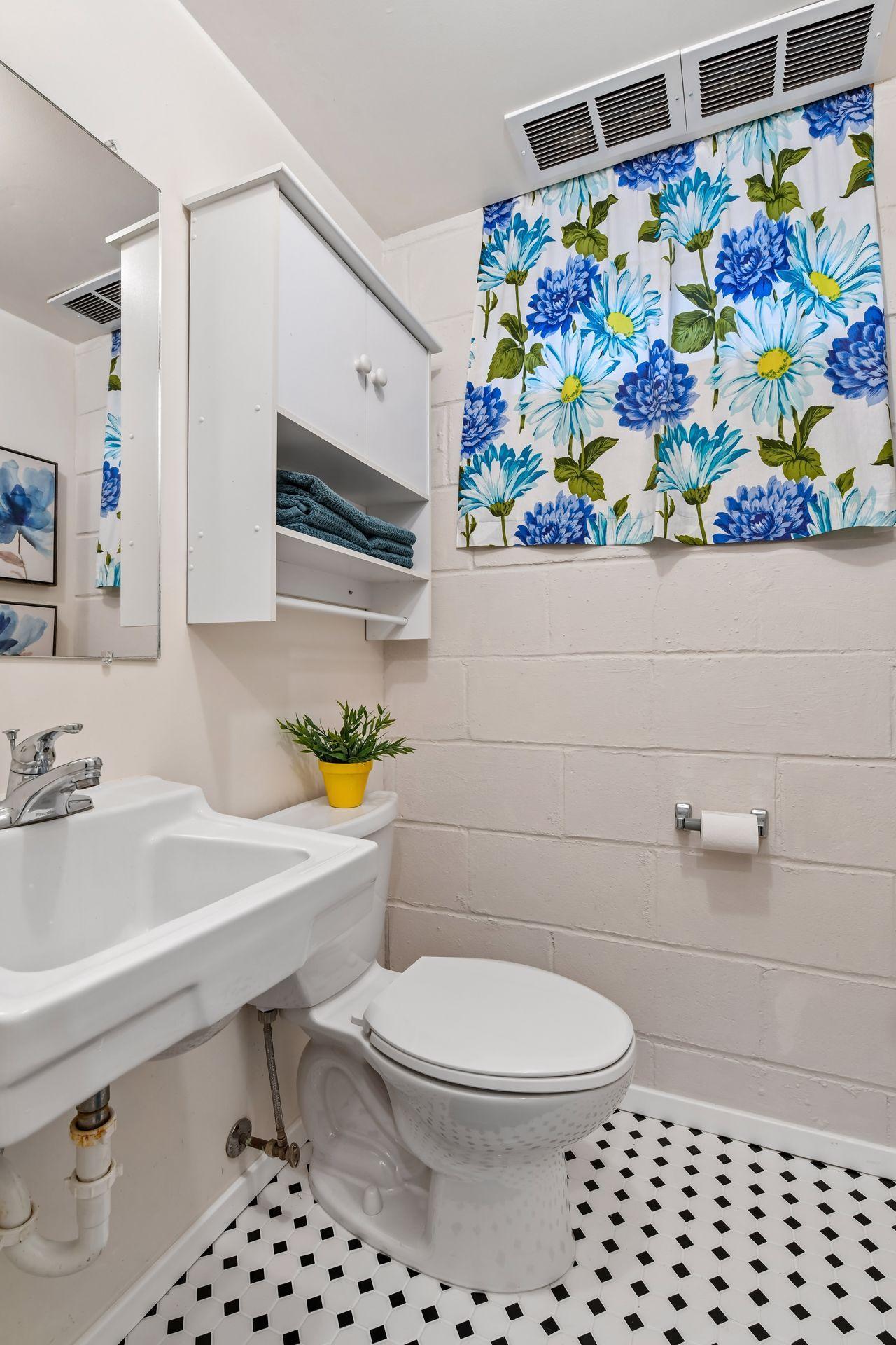 A second 1/2 bath is on the walkout level.