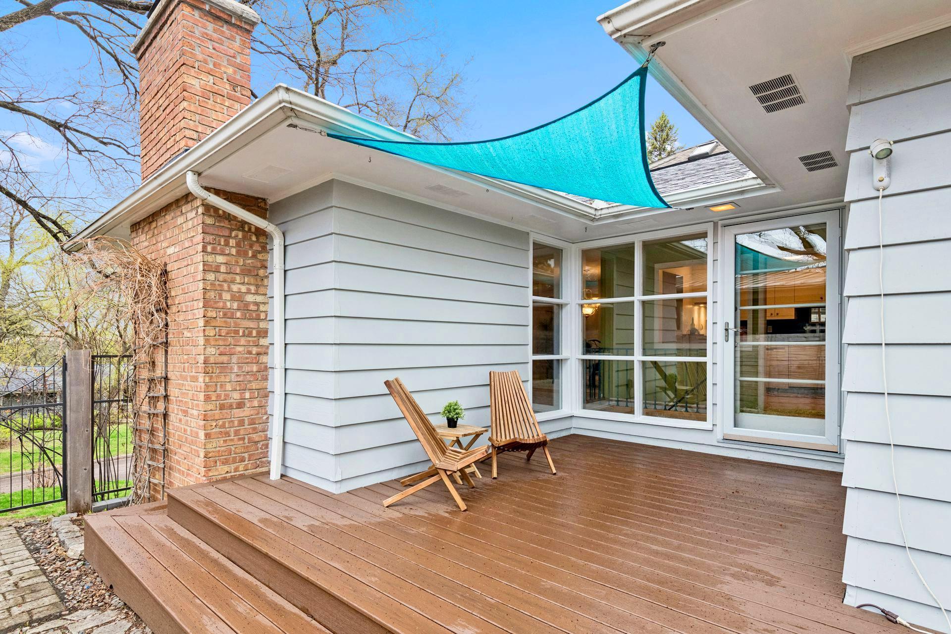 The large private deck is perfect for grilling, entertaining or just relaxing with a good book!