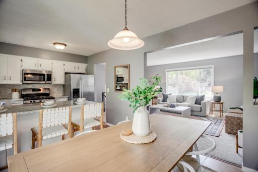 The floor plan has an ideal flow for cooking, entertaining and everyday living