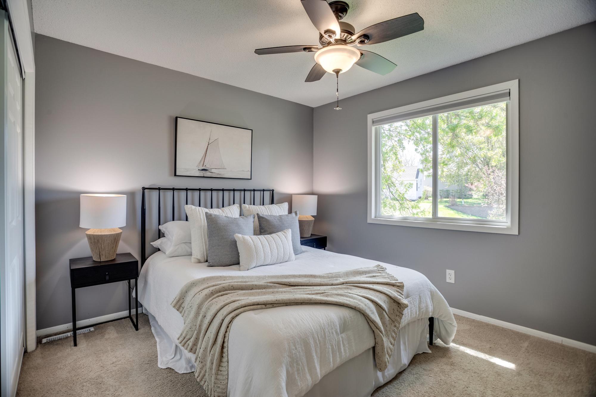 First of two bedrooms on the main level