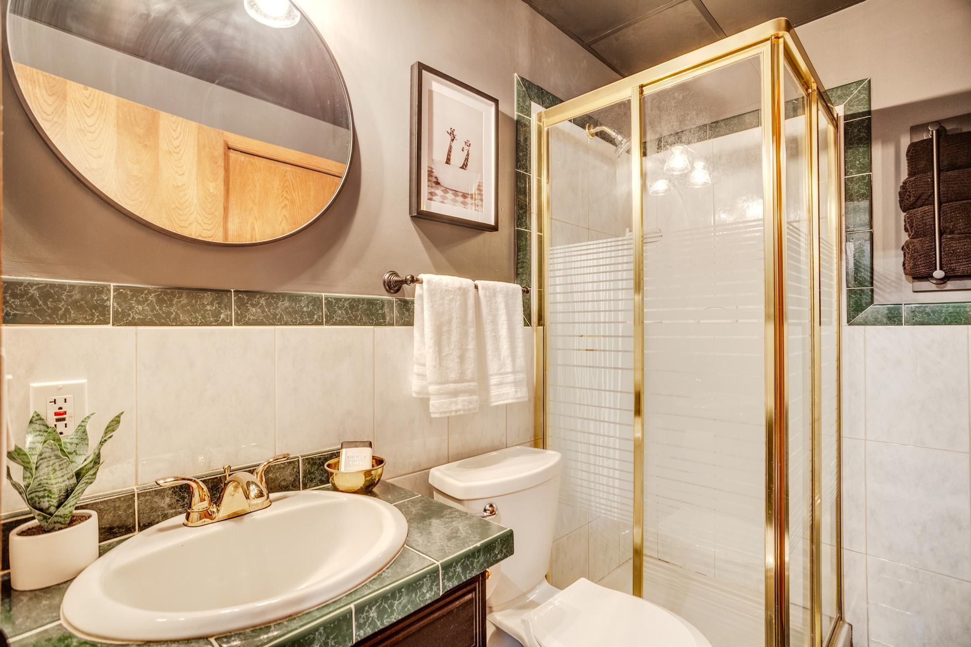 Lower level 3/4 bath