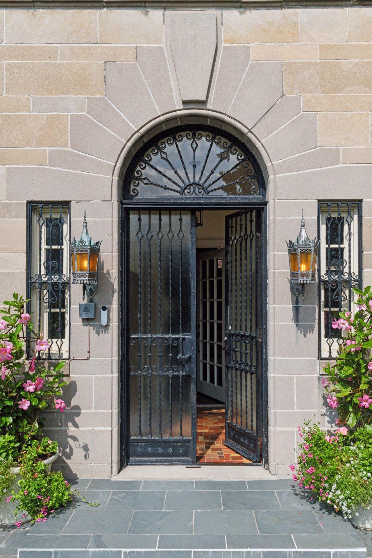 Original Wrought Iron front doors