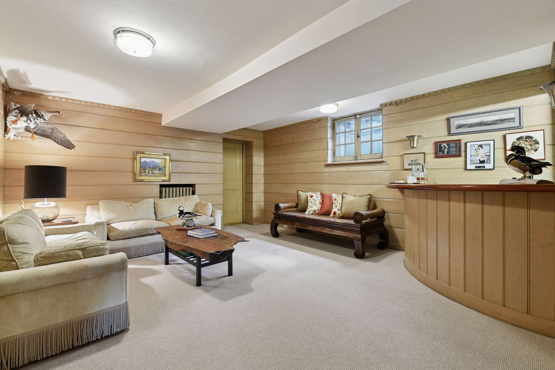 Lower level "Mad Men" lounge/bar