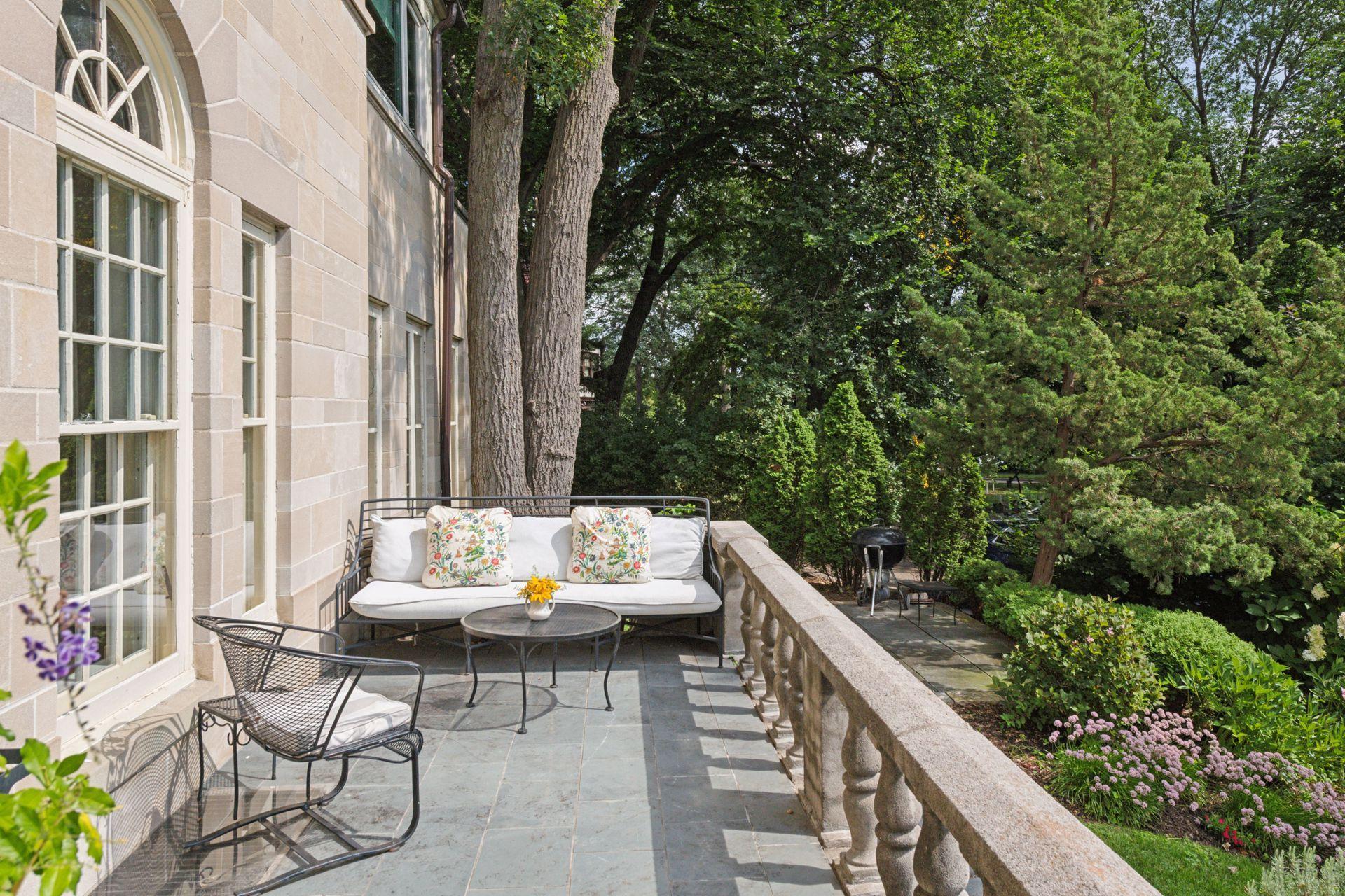 South facing terrace