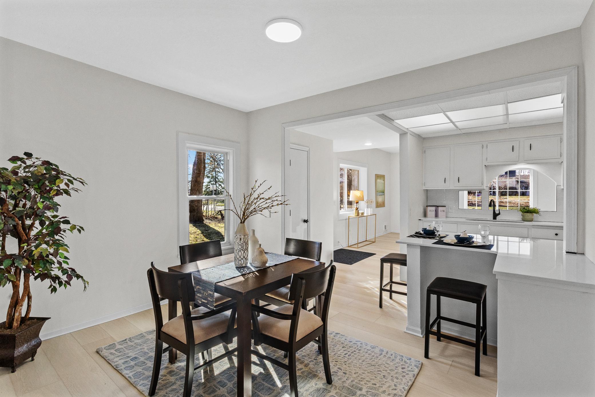 plenty of dining space