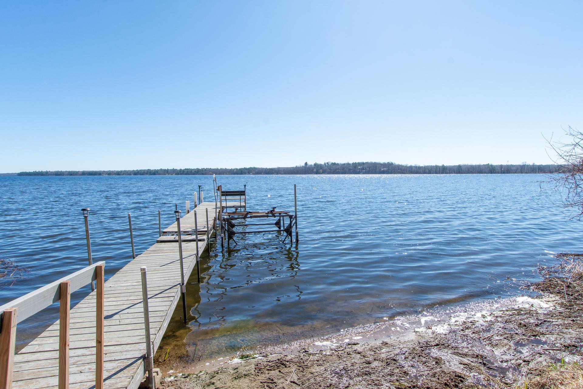 Private dock ready for endless days on the water.