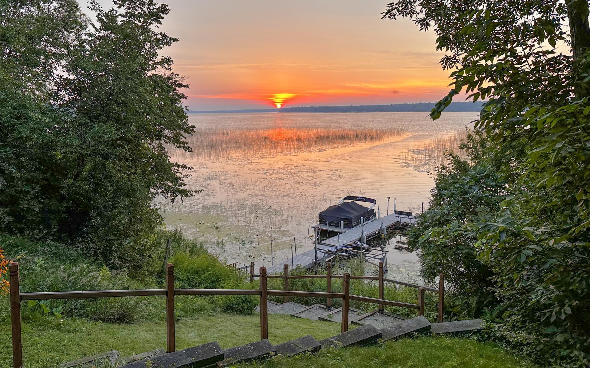 A front-row seat to some of the most beautiful sunsets Up North.