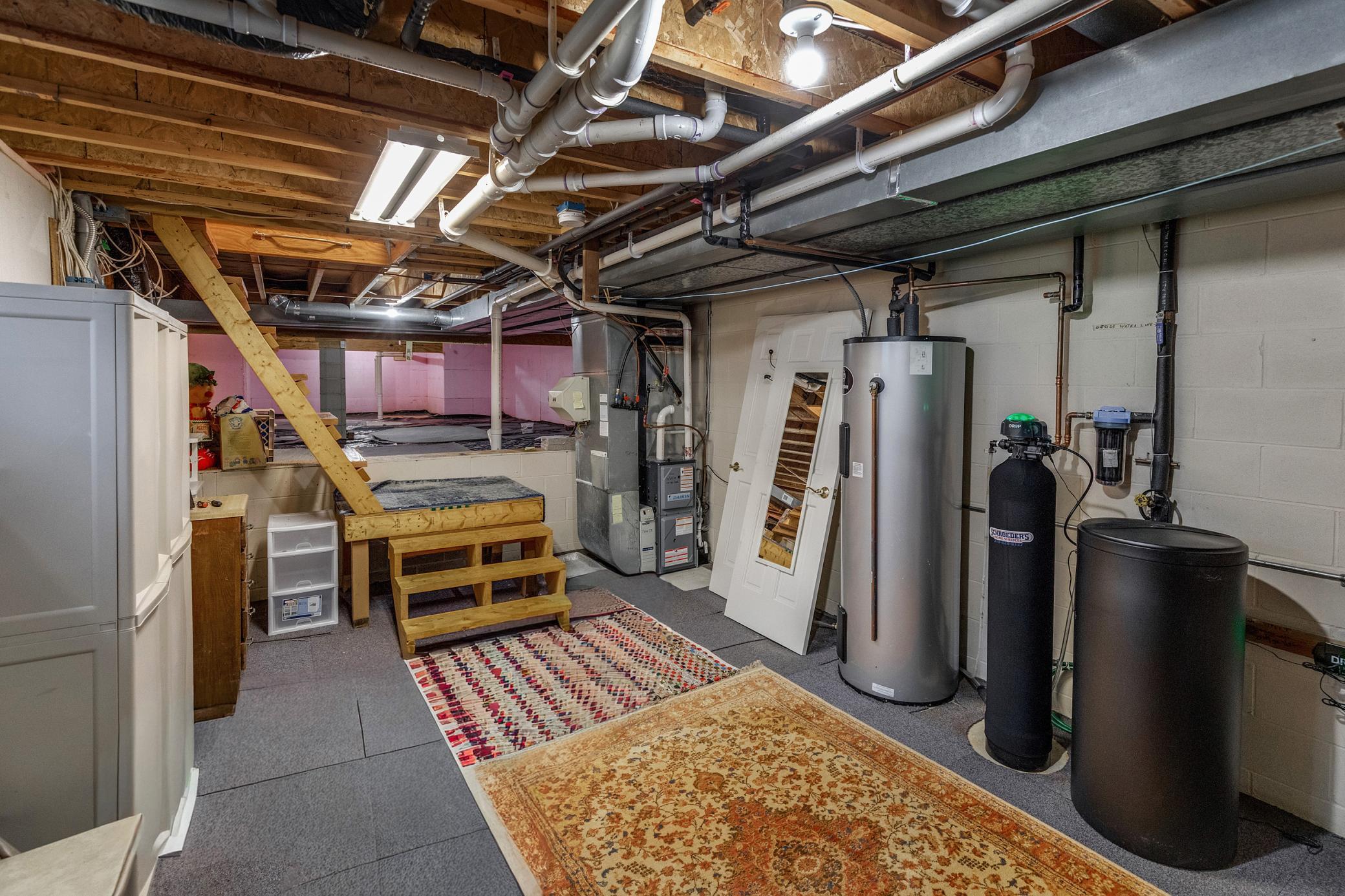 Access is trap door in Laundry Room