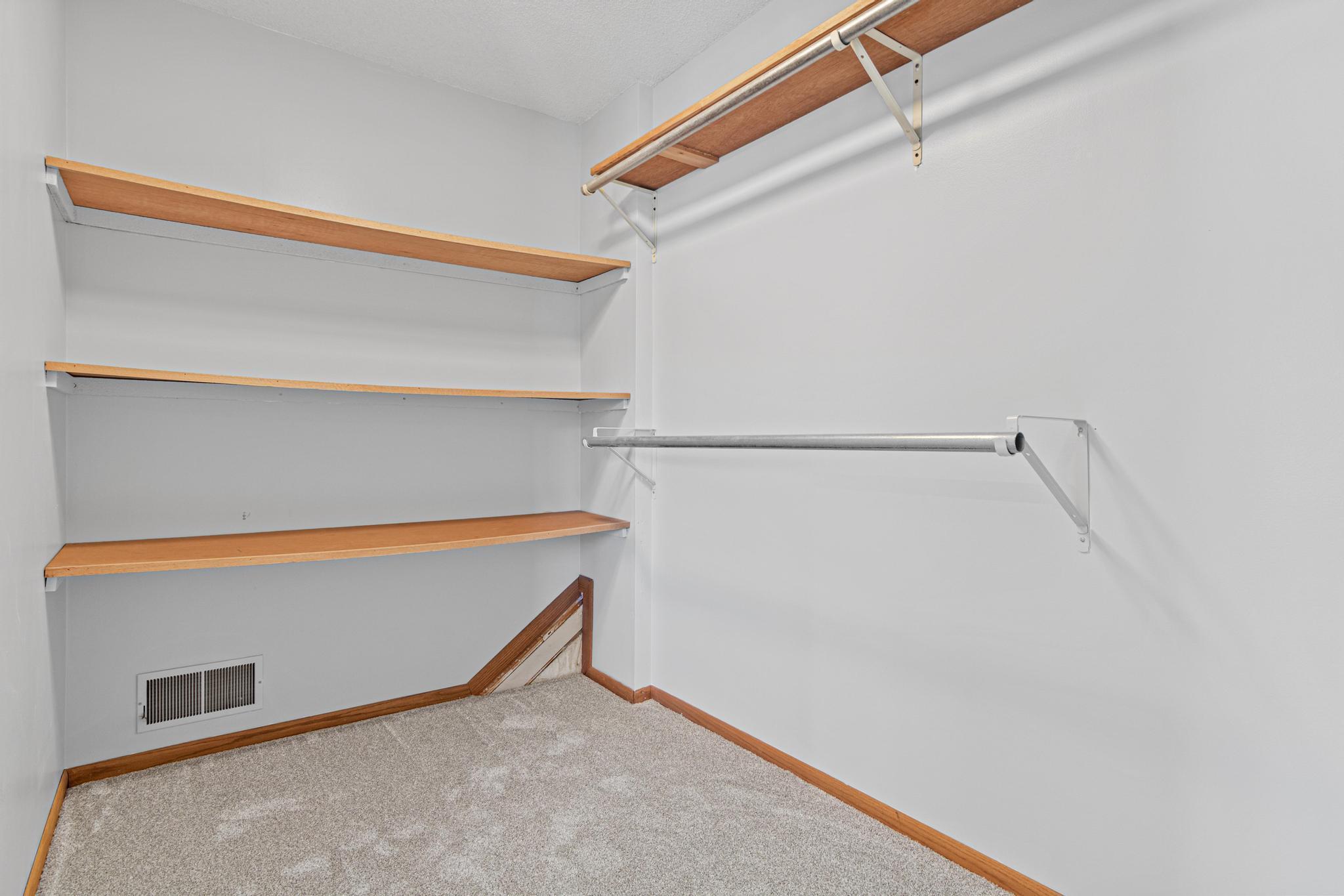 Large walk-in closet in the owner's suite. Excellent storage throughout this home.