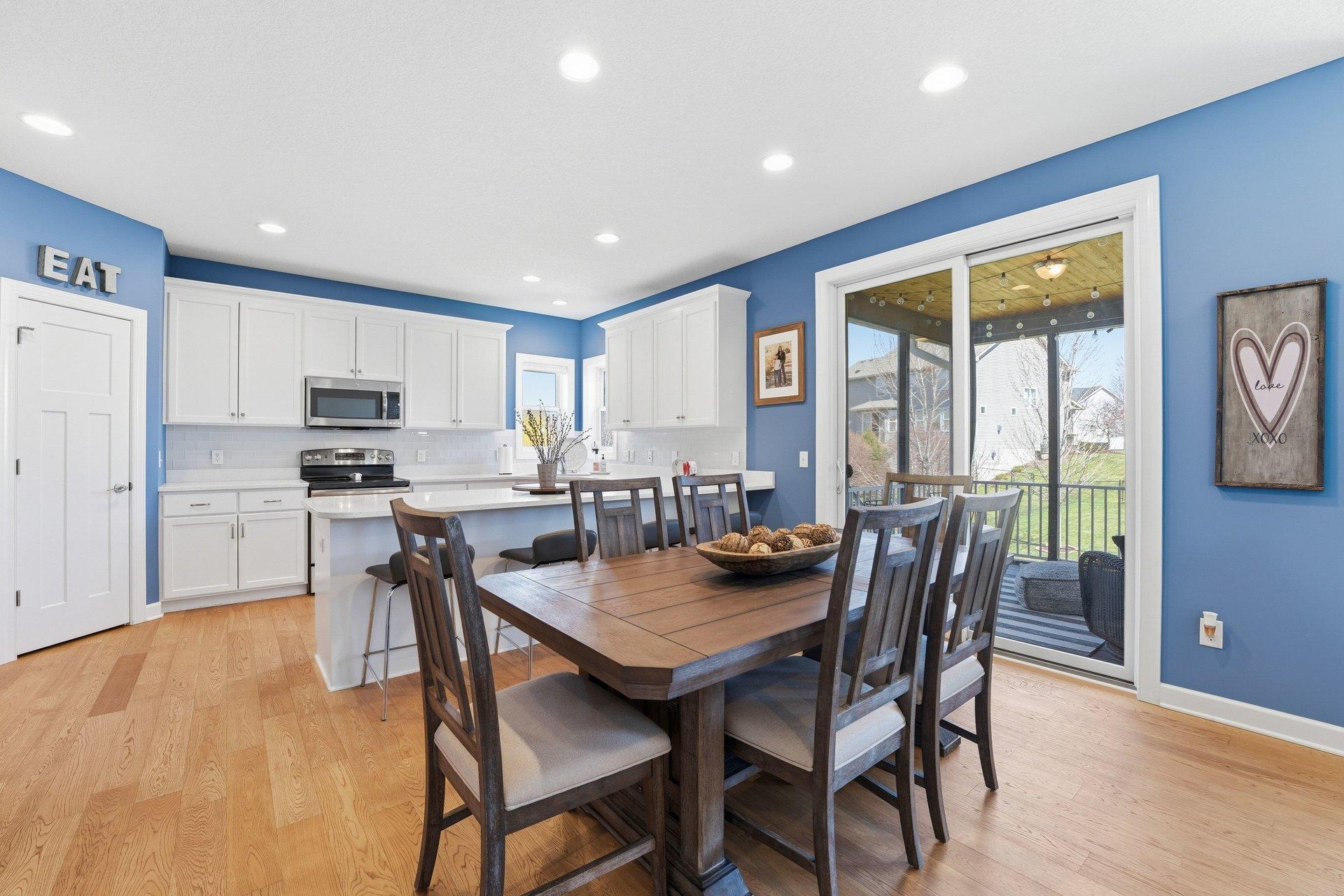 Dining to kitchen view