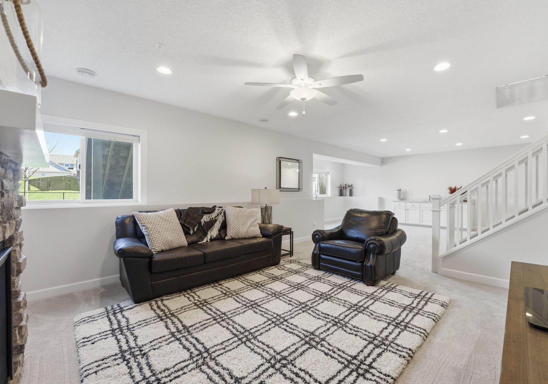 Lower level family room