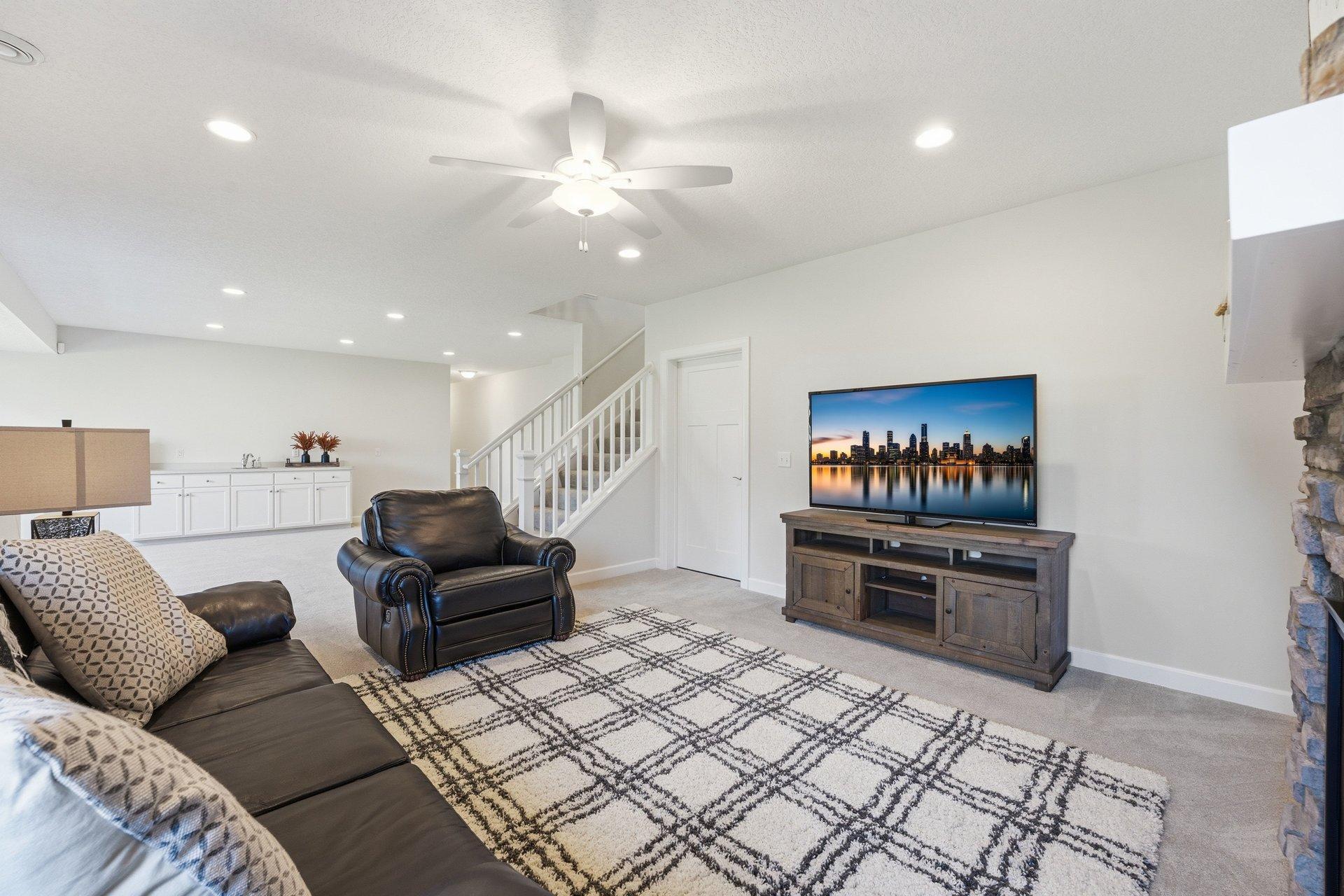 Lower level family room