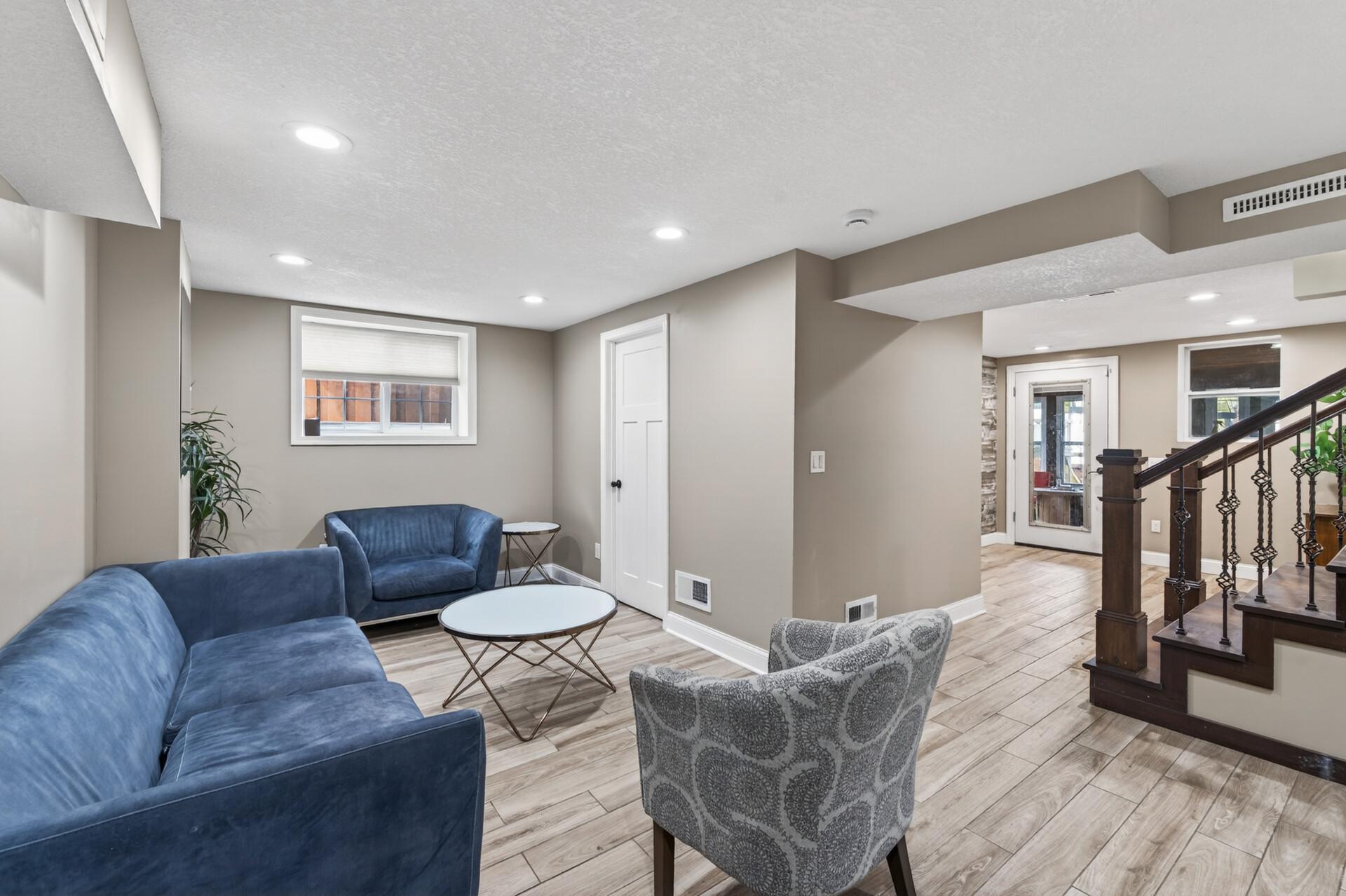 Lower level family room