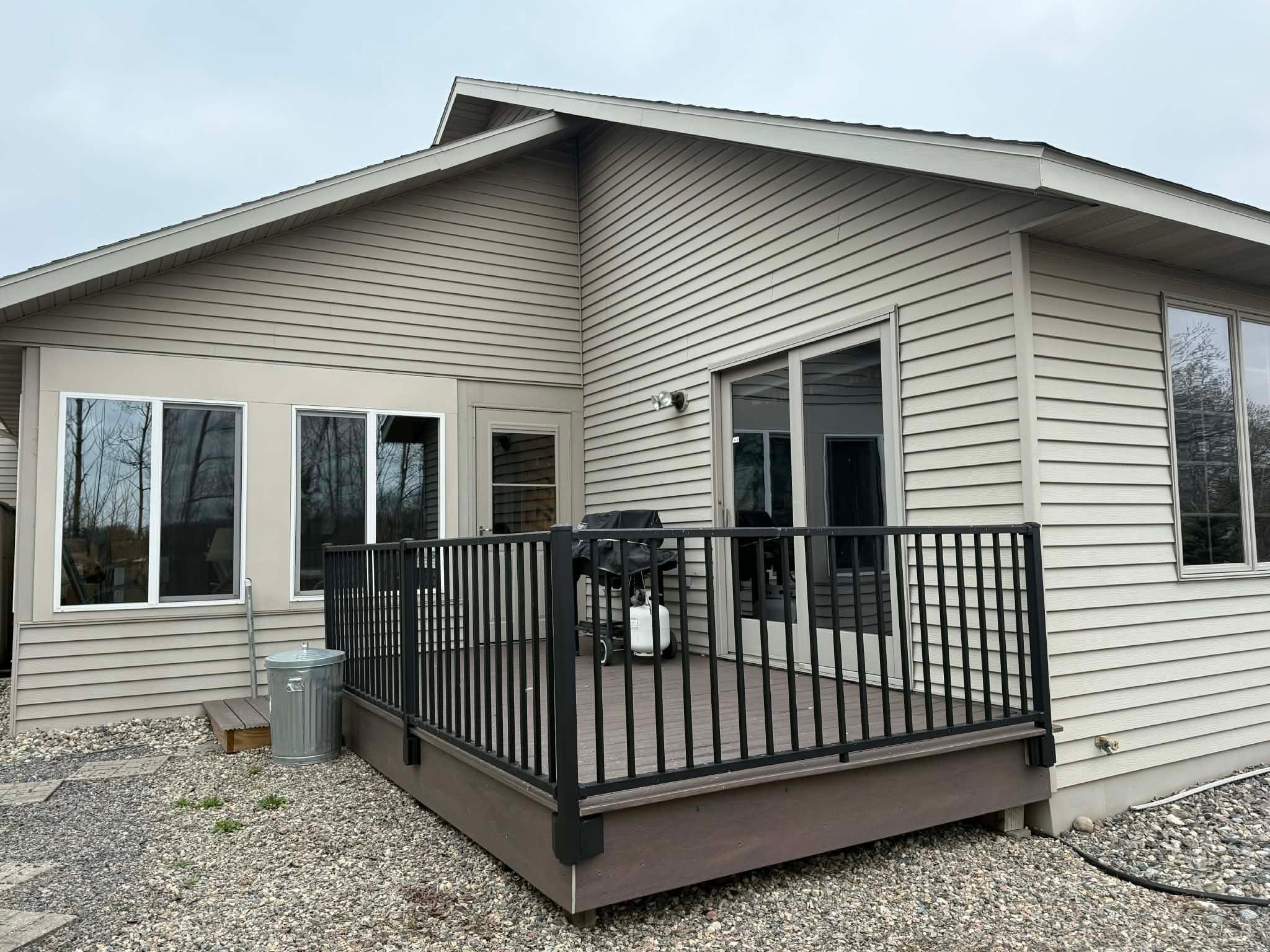 Rear Deck off 3 season Porch and Office